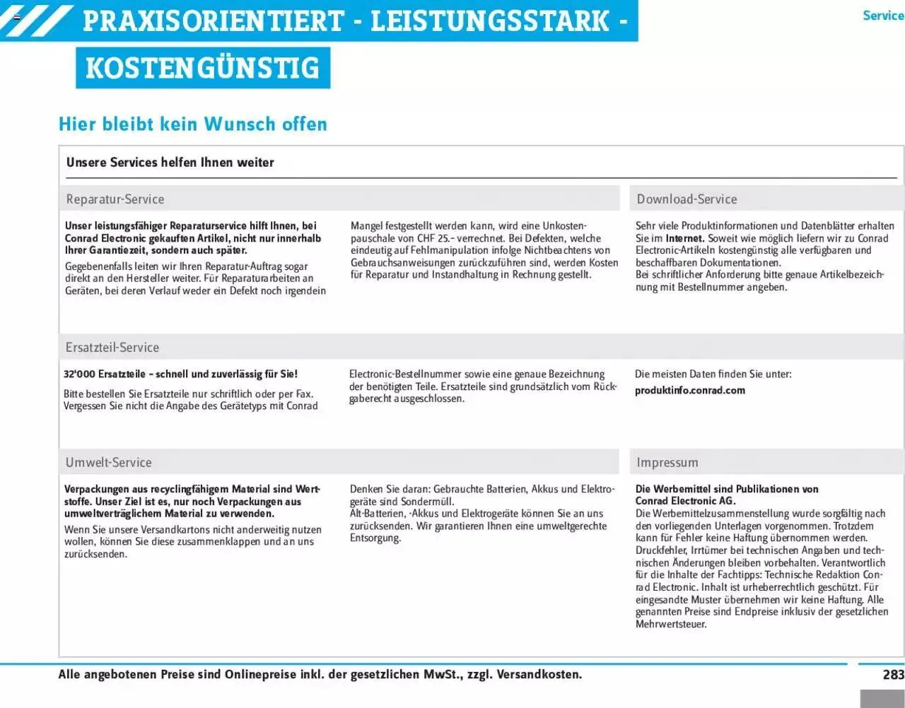 Conrad - Modellbahn 2021/22 von 1. Januar bis 31. Dezember 2023 - Prospekt seite  285