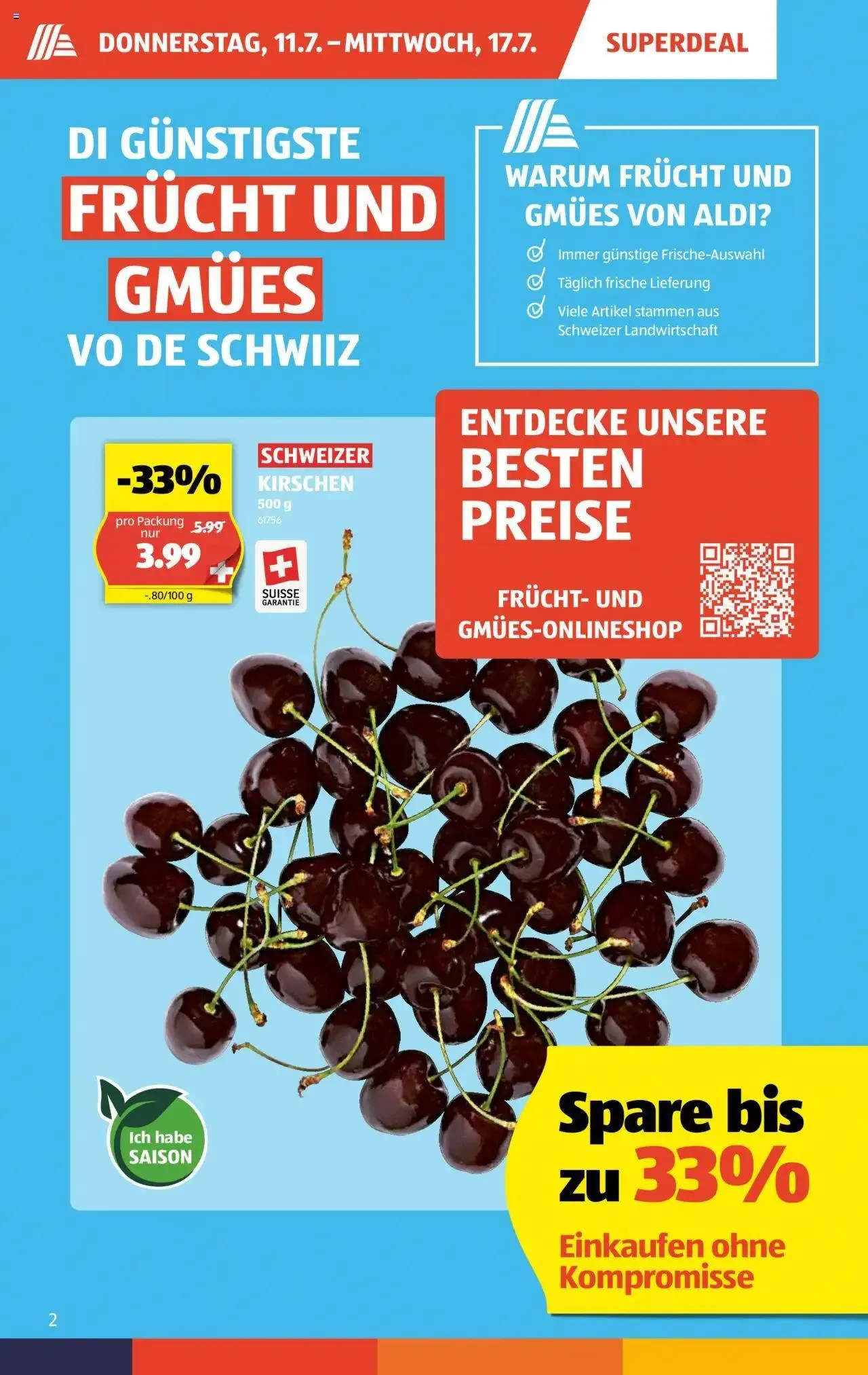 Aldi Aktionen von 11. Juli bis 17. Juli 2024 - Prospekt seite  2