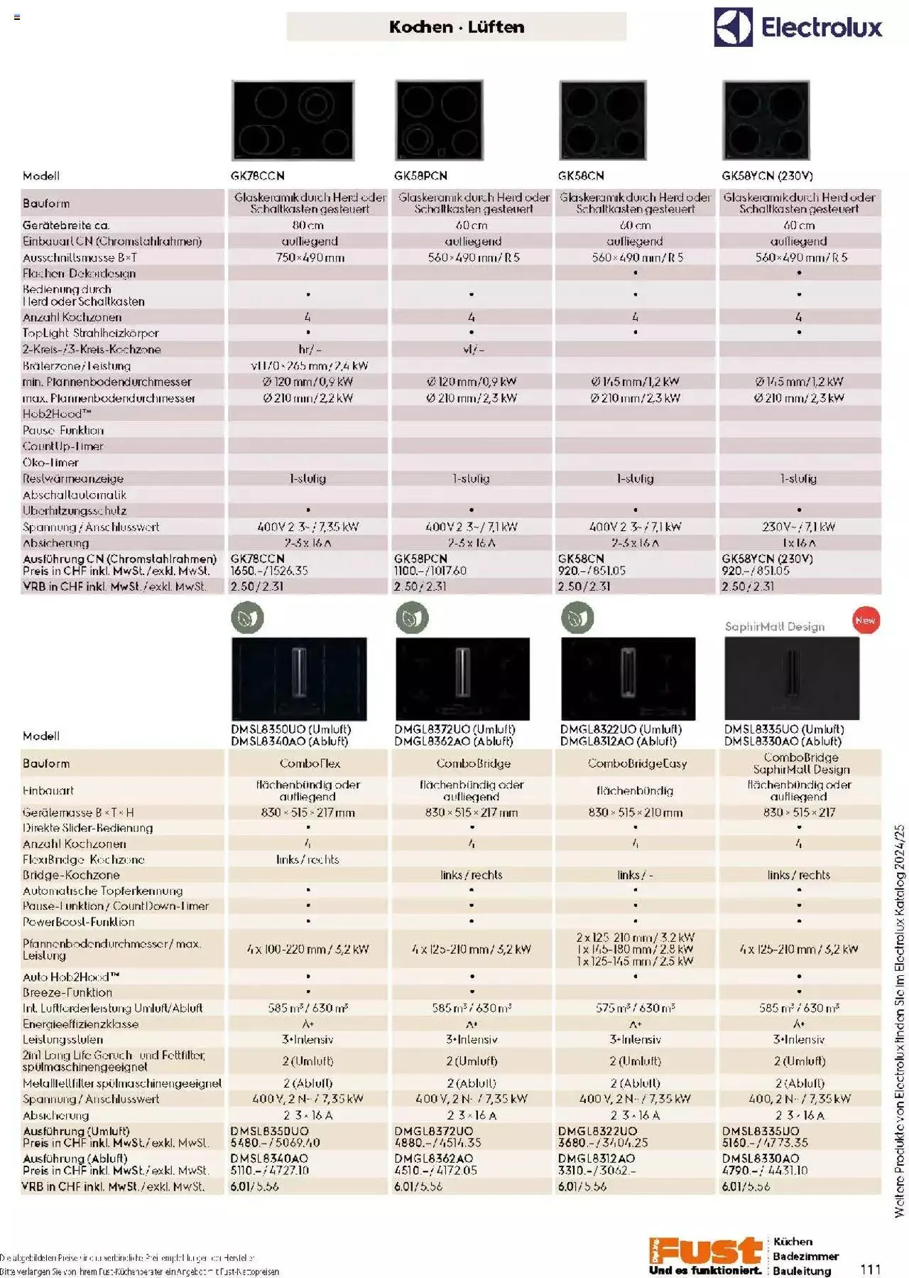 Fust Küchen- und Badezimmerprospekt von 4. März bis 31. Dezember 2024 - Prospekt seite 111