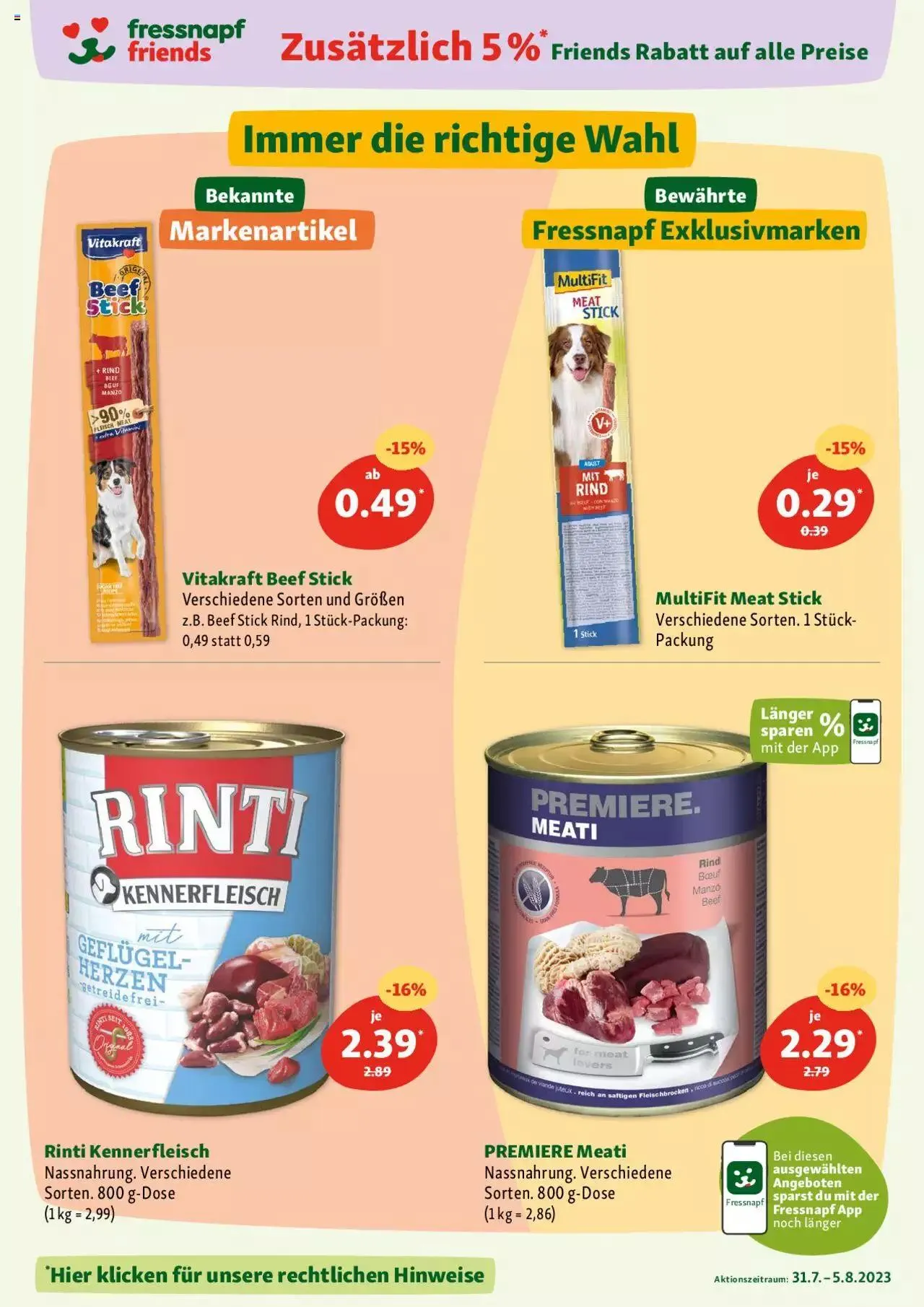 Fressnapf Aktionen von 31. Juli bis 5. August 2023 - Prospekt seite  12