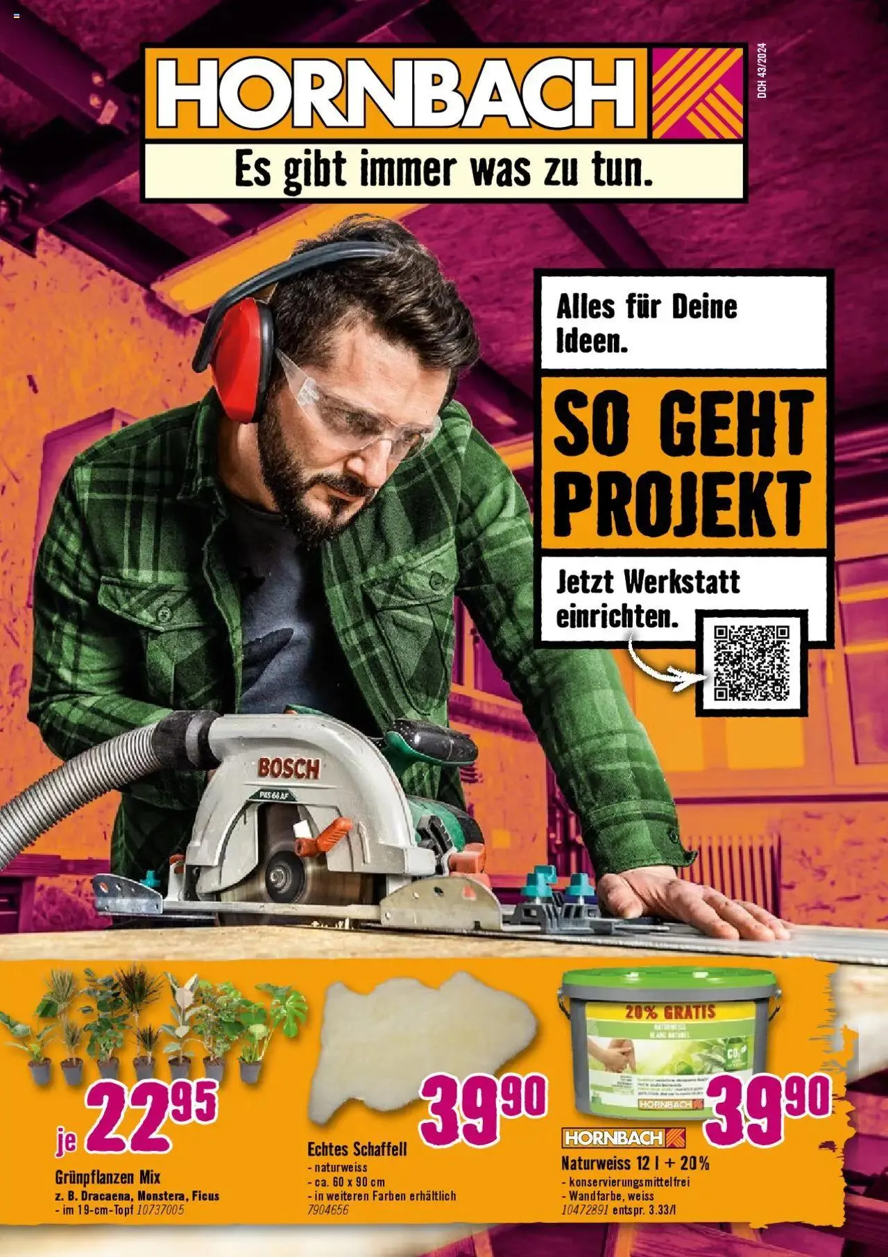 Hornbach Aktionen von 22. Oktober bis 18. November 2024 - Prospekt seite  1