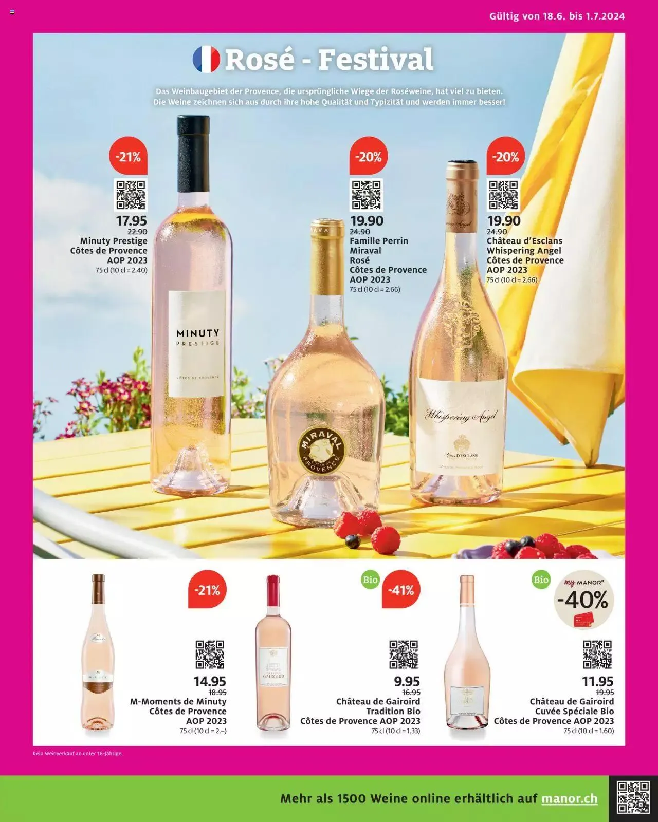 Manor Aktionen von 18. Juni bis 24. Juni 2024 - Prospekt seite  9