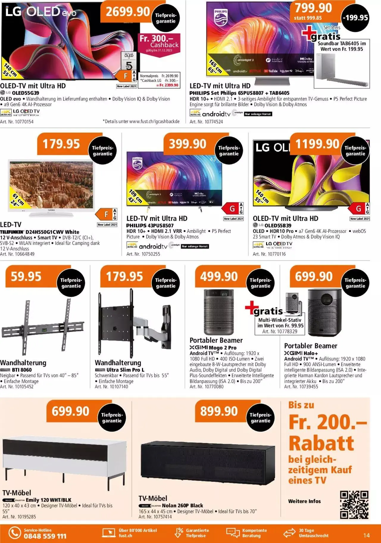 Fust Multimedia Post von 6. November bis 19. November 2023 - Prospekt seite  14