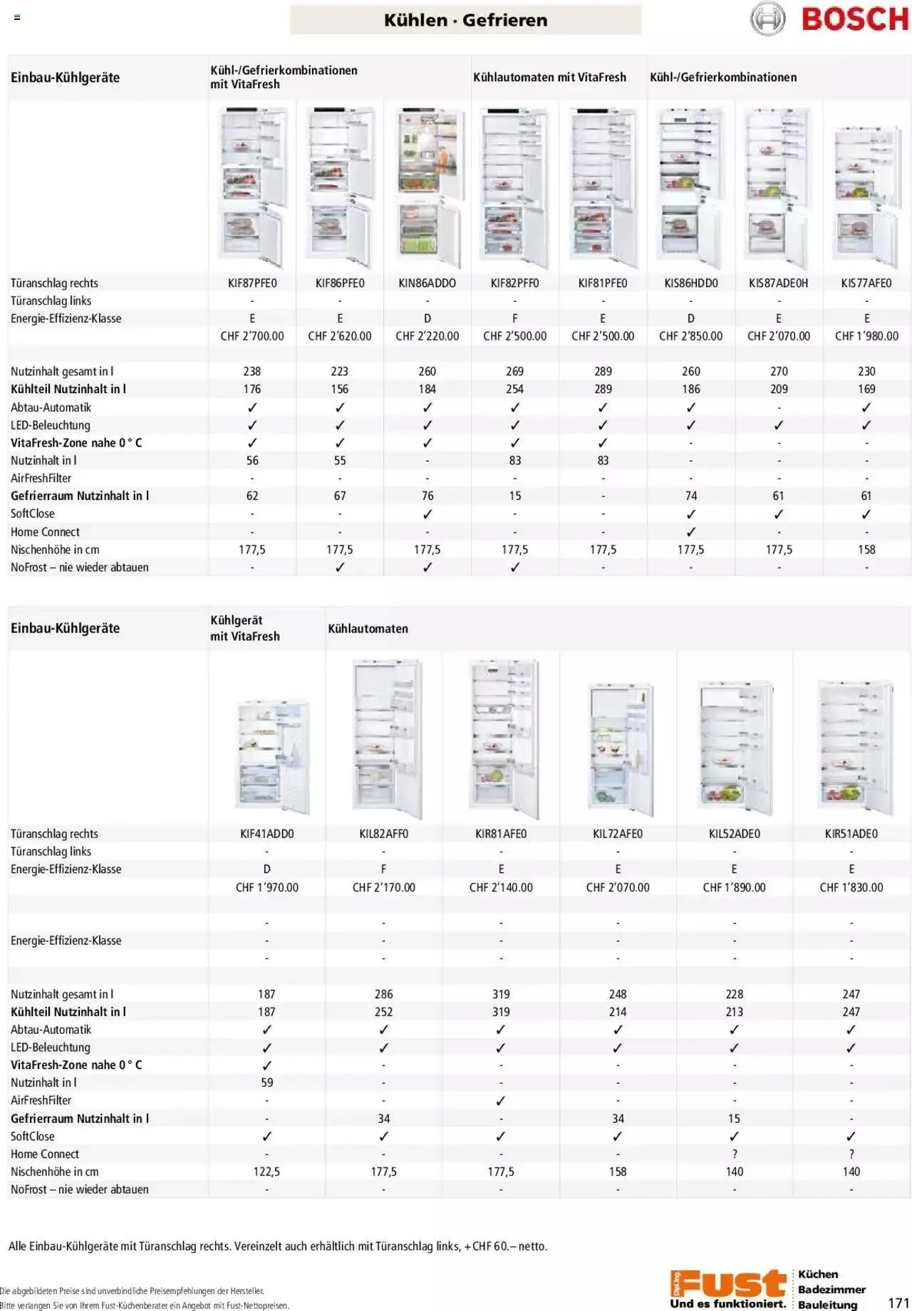 Fust - Küchenmagazin - Riesenauswahl von 22. Februar bis 31. Dezember 2023 - Prospekt seite 171