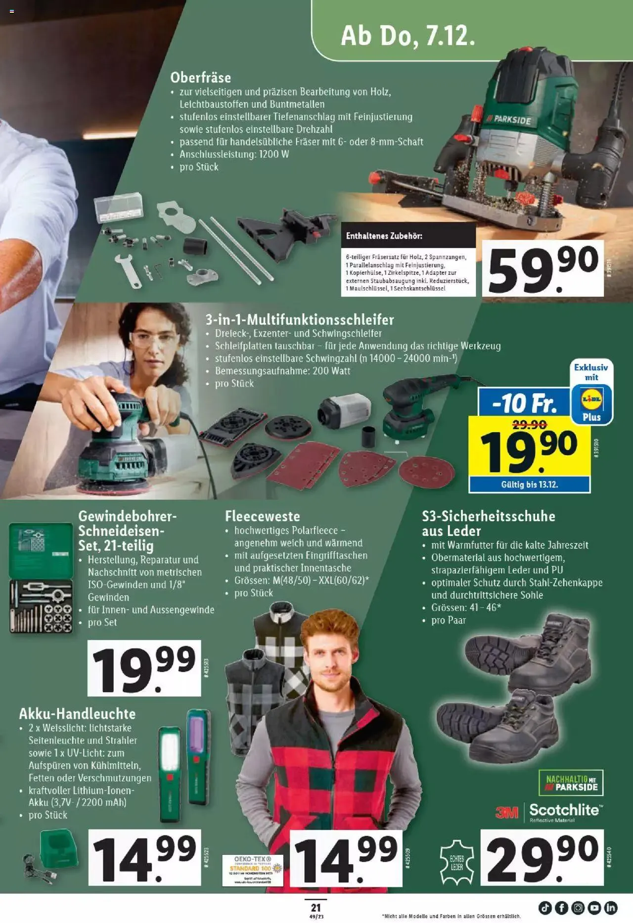 Lidl Aktionen von 7. Dezember bis 13. Dezember 2023 - Prospekt seite  21