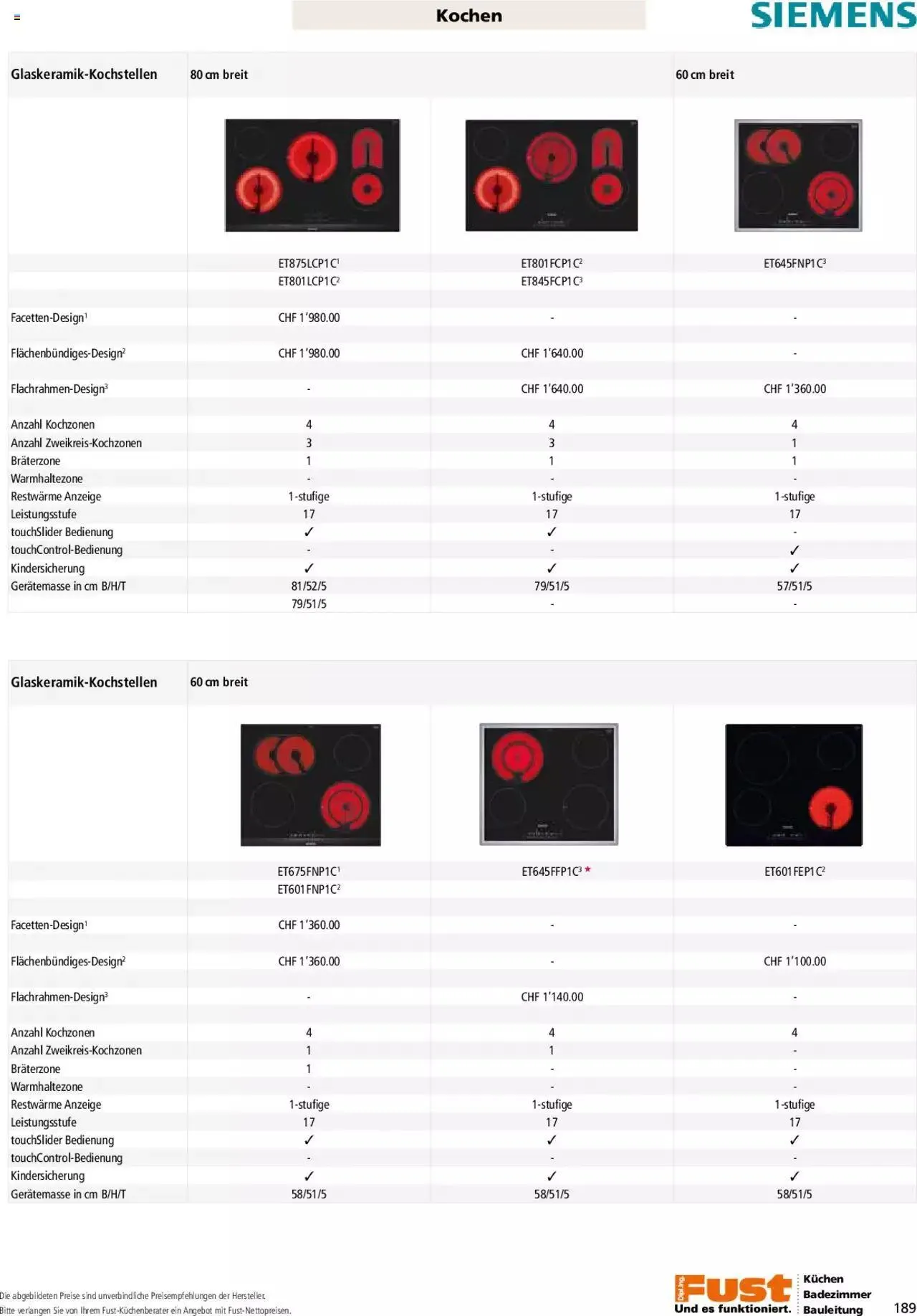 Fust - Küchenmagazin - Riesenauswahl von 22. Februar bis 31. Dezember 2023 - Prospekt seite 189