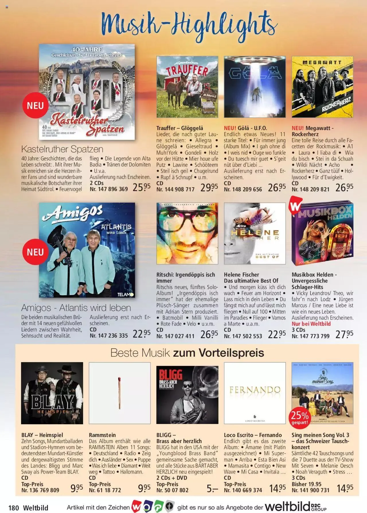 Weltbild Aktionen von 1. Juli bis 31. Juli 2023 - Prospekt seite  180