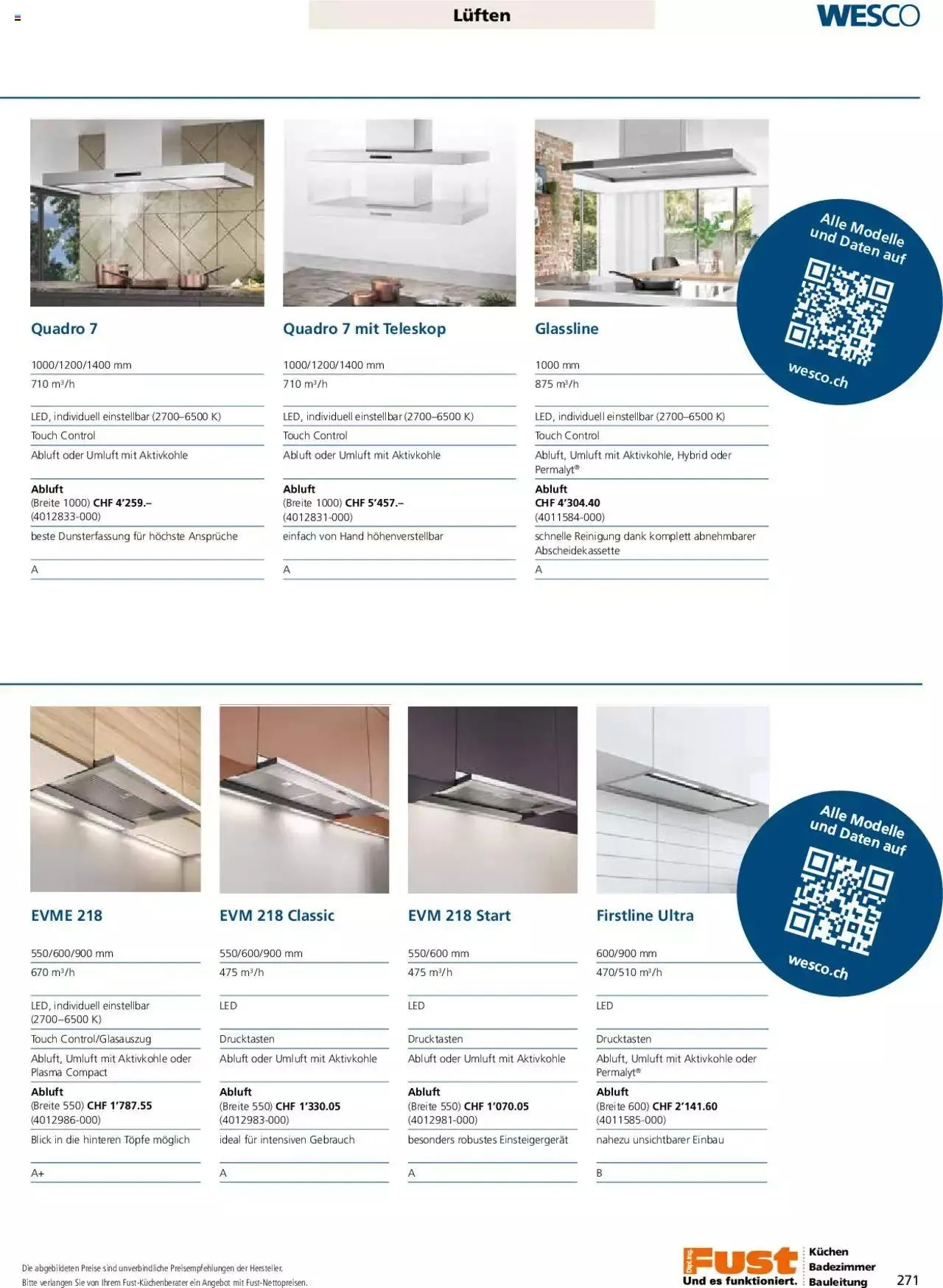 Fust - Küchenmagazin - Riesenauswahl von 22. Februar bis 31. Dezember 2023 - Prospekt seite 271