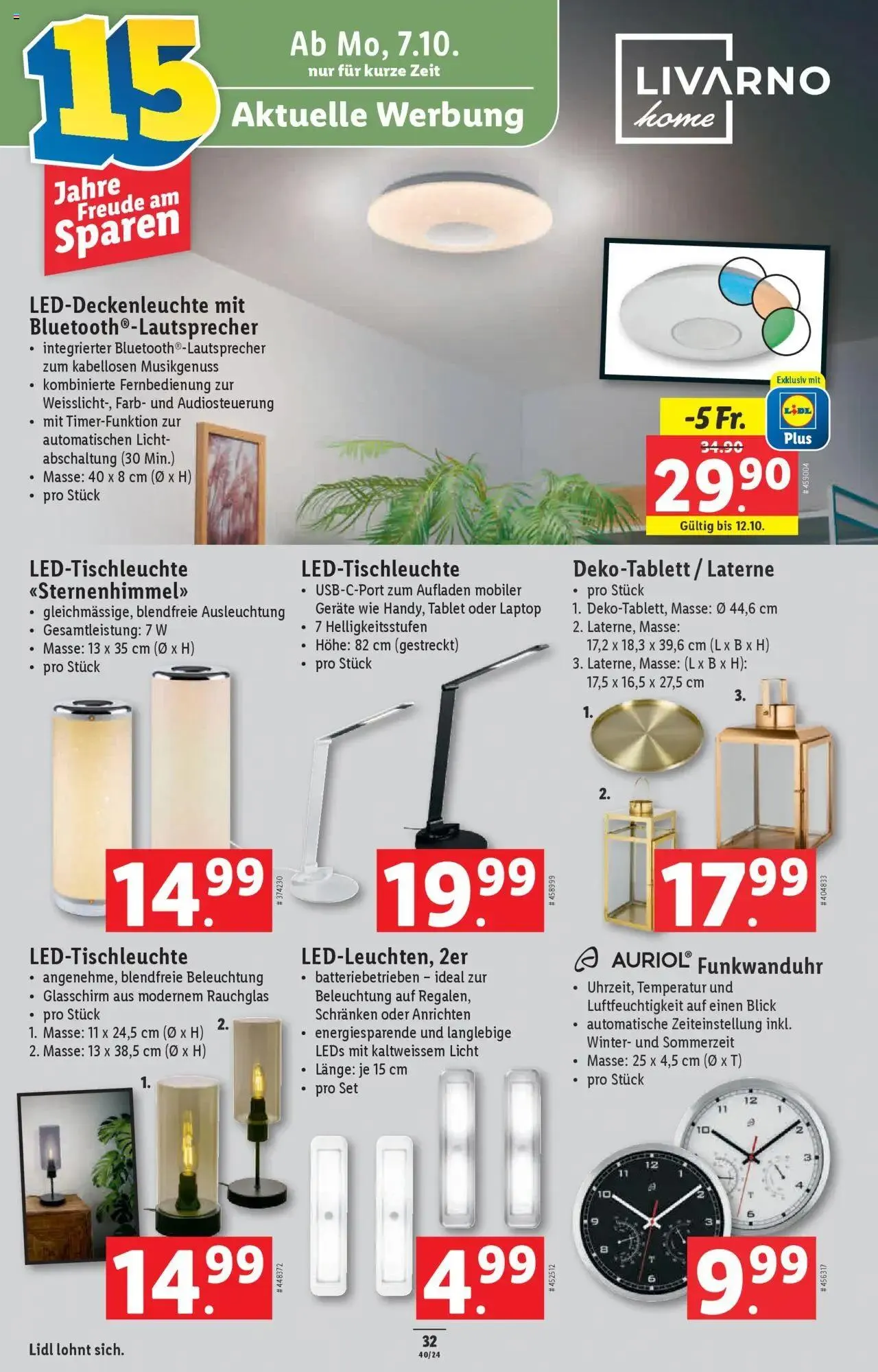 Lidl Aktionen von 3. Oktober bis 9. Oktober 2024 - Prospekt seite  36