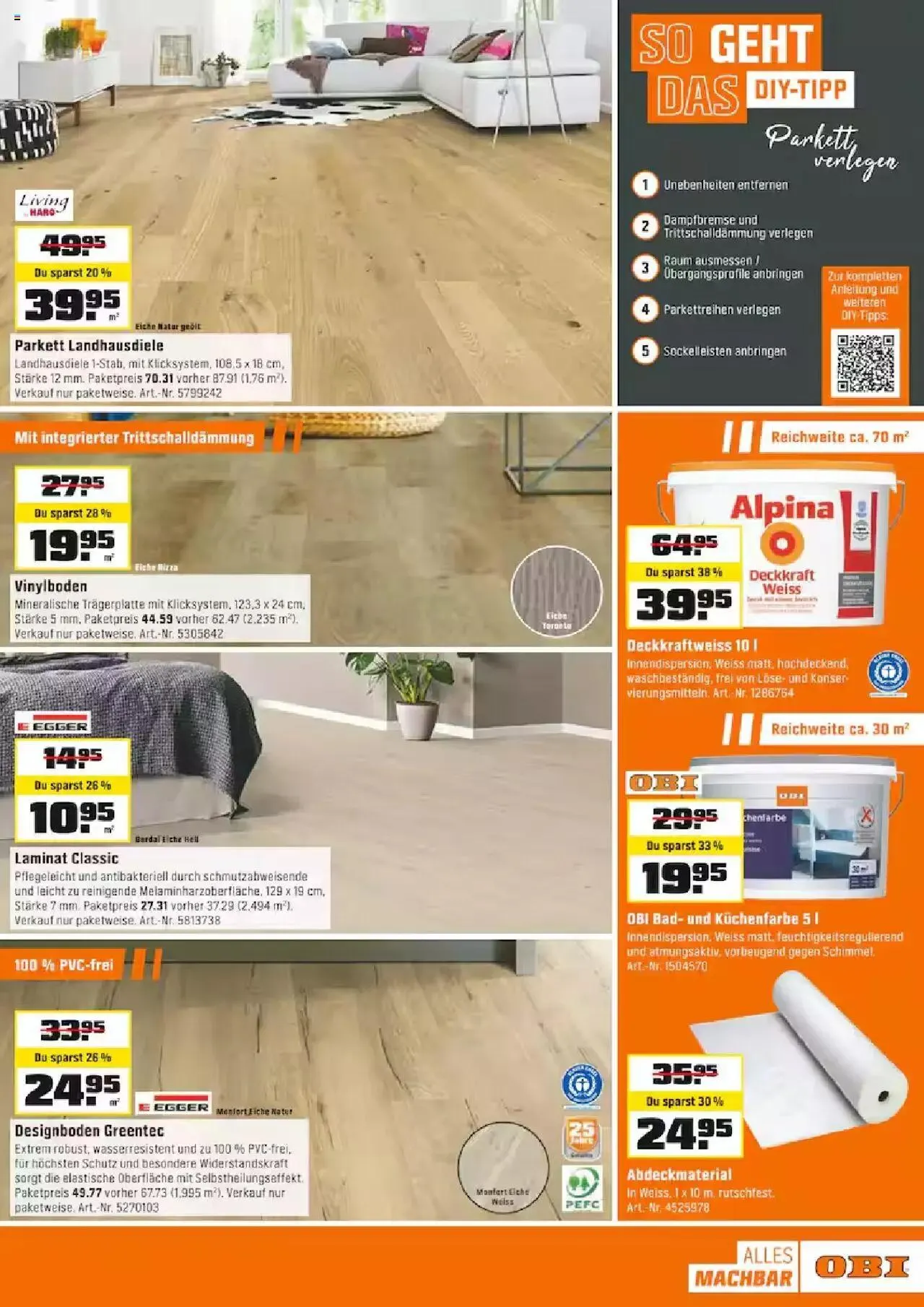 OBI Aktionen von 3. Juni bis 15. Juni 2024 - Prospekt seite 15