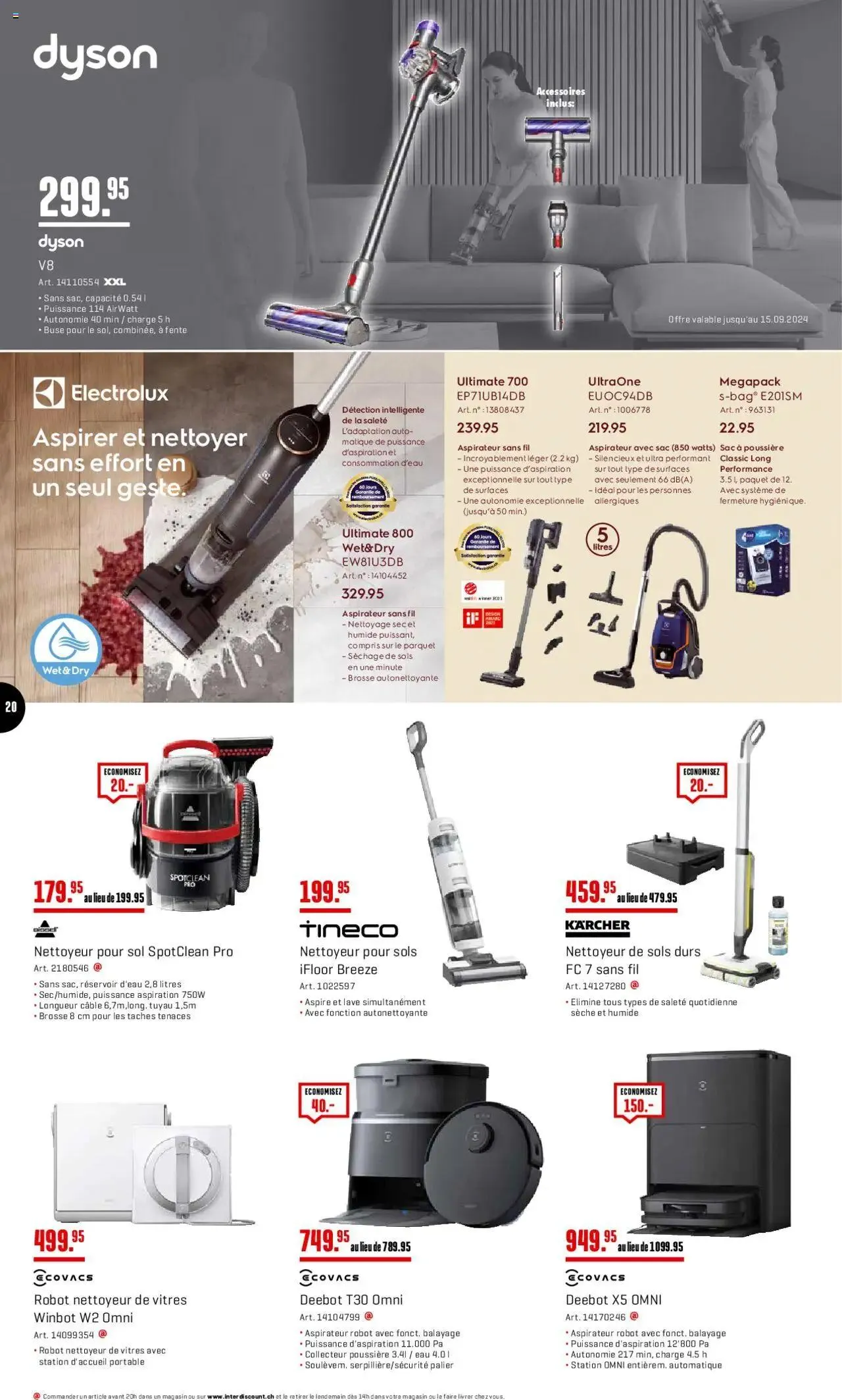 Interdiscount Prospectus von 2. September bis 22. September 2024 - Prospekt seite  20