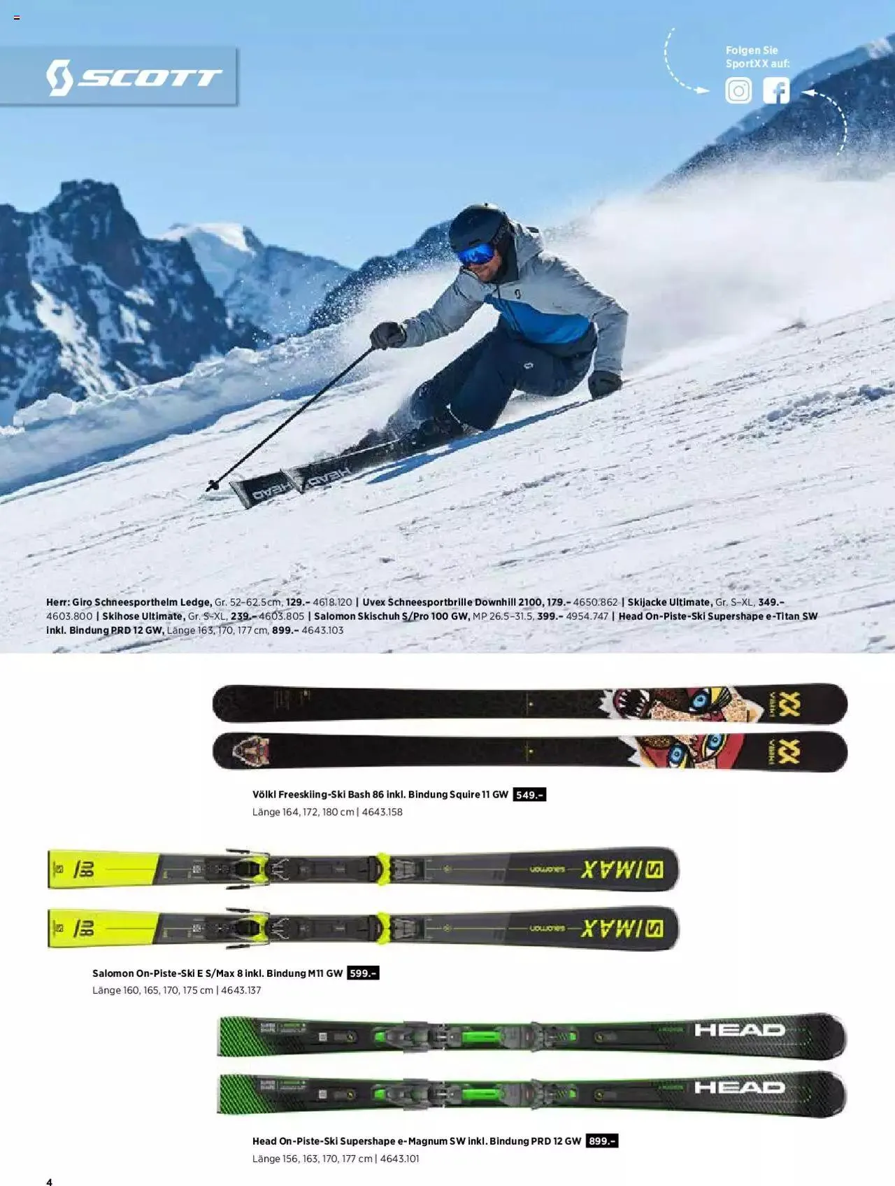 SportXX - Winter 2021/22 von 1. Dezember bis 31. Dezember 2023 - Prospekt seite  4