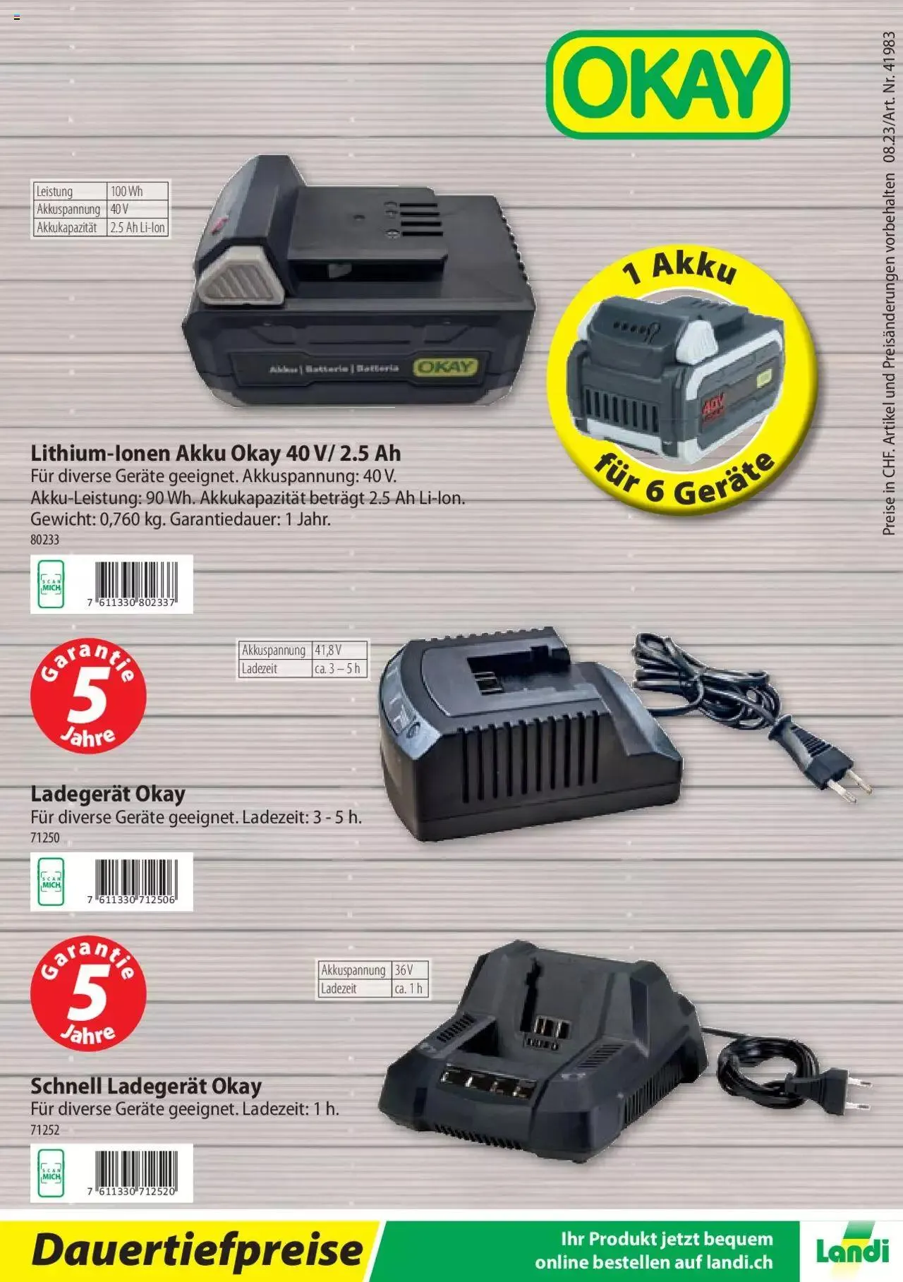 Landi Akkugeräte Linie 2023 von 7. März bis 31. Dezember 2023 - Prospekt seite  8