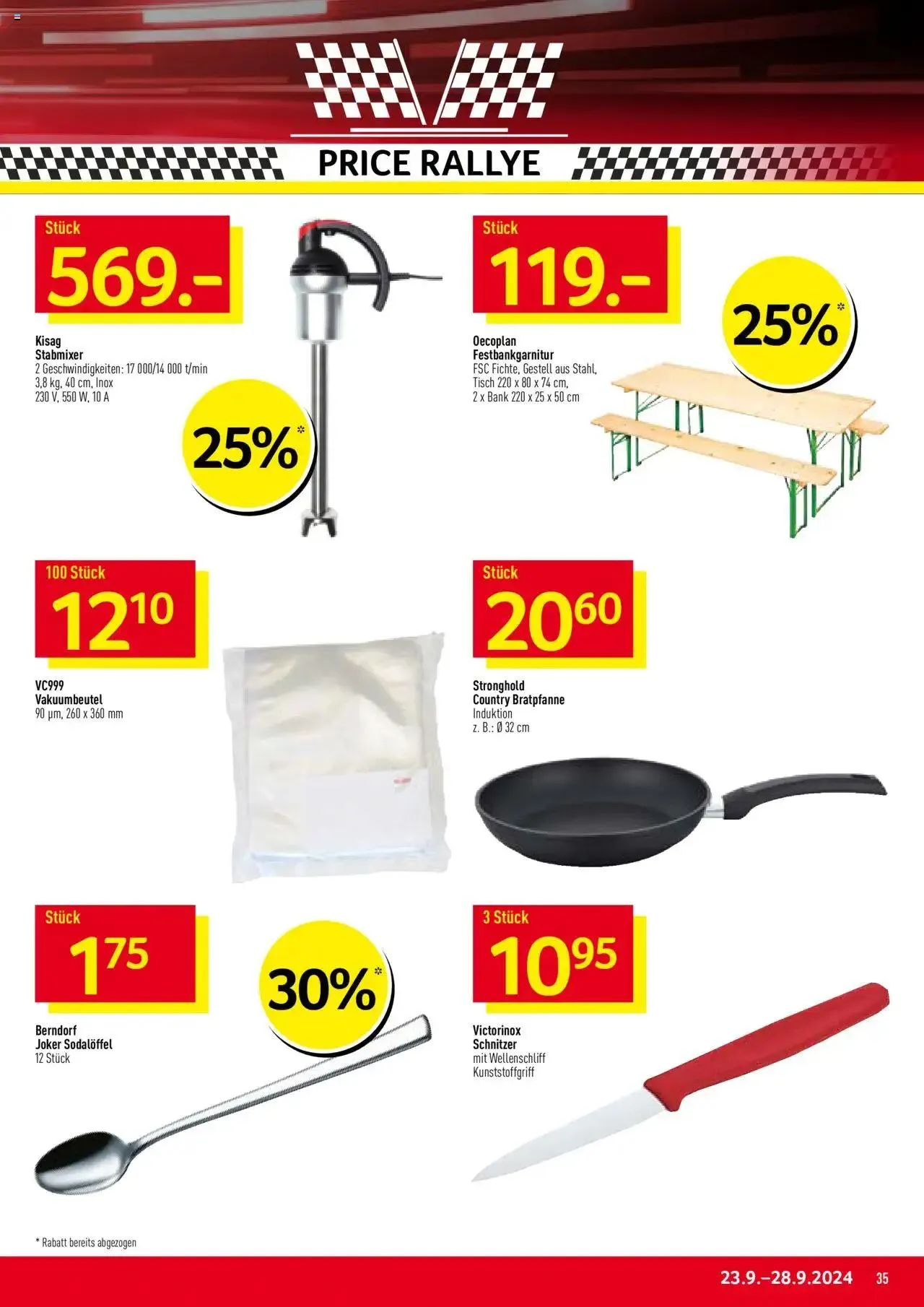 Prodega Aktionen von 23. September bis 28. September 2024 - Prospekt seite  35