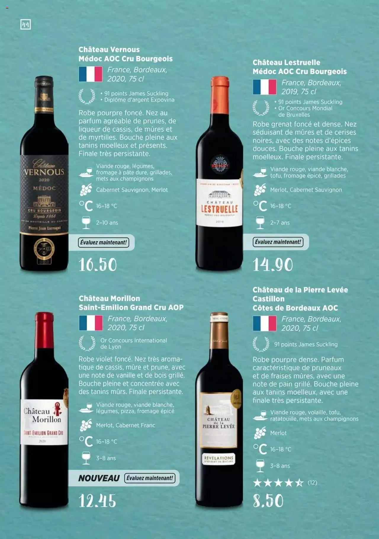 Denner Guide des vins 2023 /2024 FR von 11. September bis 31. Dezember 2024 - Prospekt seite  44