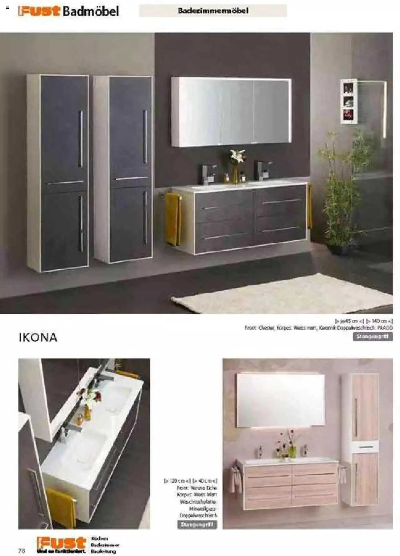 Fust Badezimmermagazin von 17. April bis 31. Dezember 2023 - Prospekt seite  78