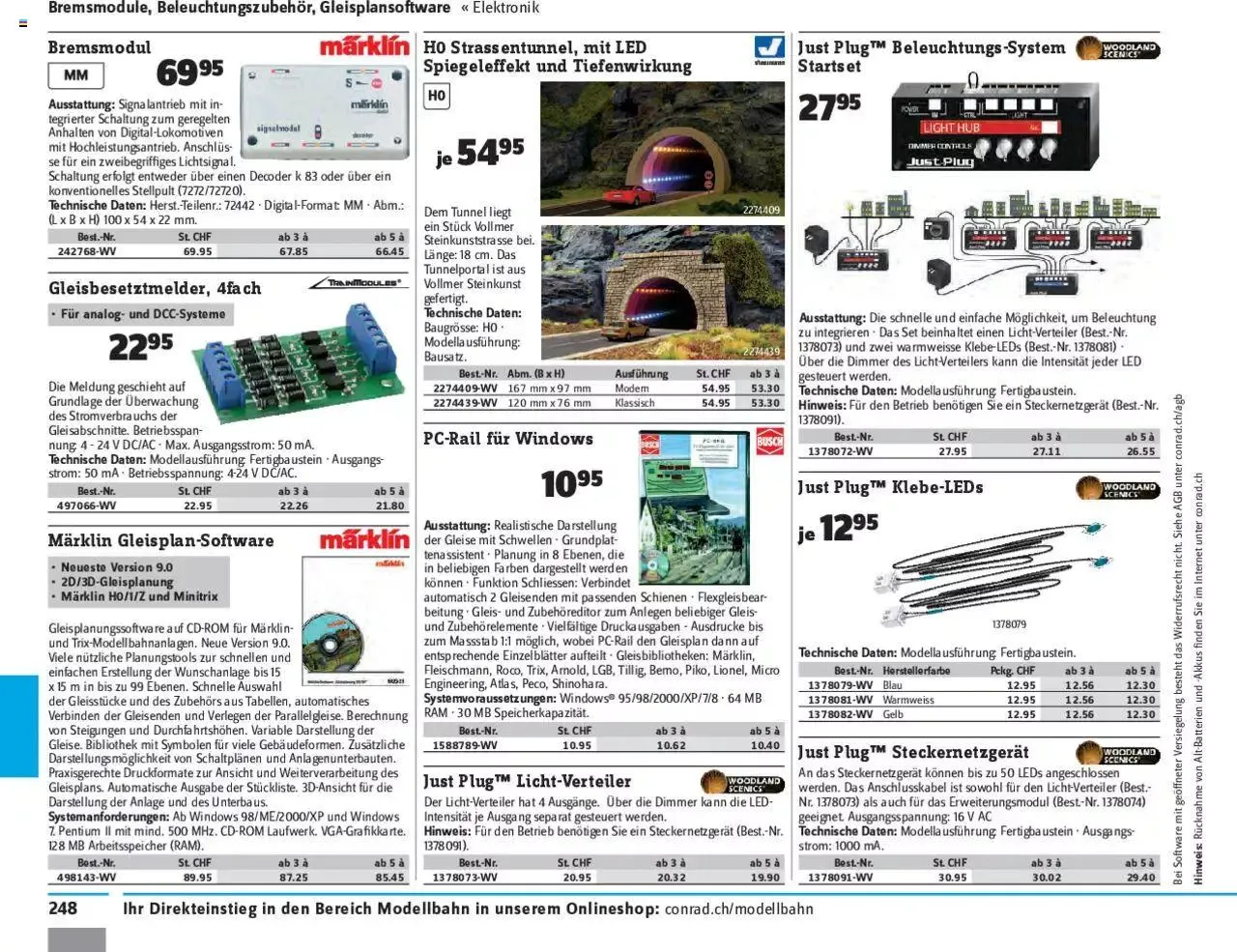 Conrad - Modellbahn 2021/22 von 1. Januar bis 31. Dezember 2023 - Prospekt seite  250