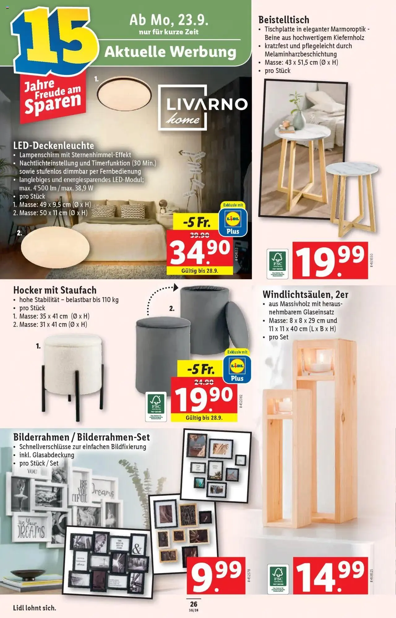 Lidl Aktionen von 19. September bis 25. September 2024 - Prospekt seite  26