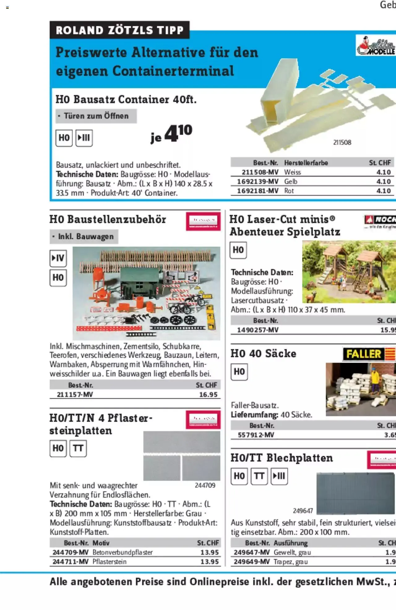 Conrad - Modellbahn Katalog 2022/23 von 5. September bis 31. Dezember 2023 - Prospekt seite  289