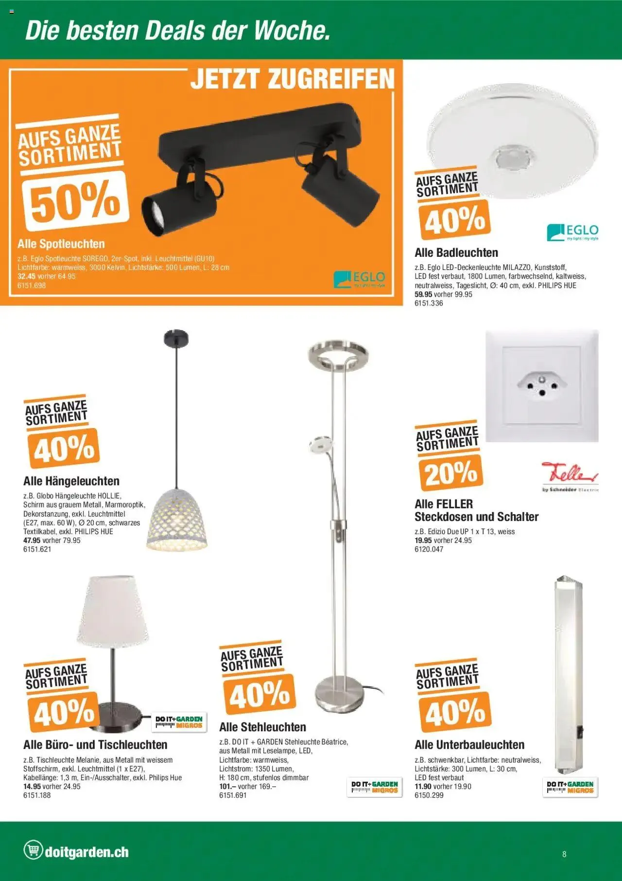 DO IT+GARDEN MIGROS Aktionen von 24. September bis 7. Oktober 2024 - Prospekt seite  8