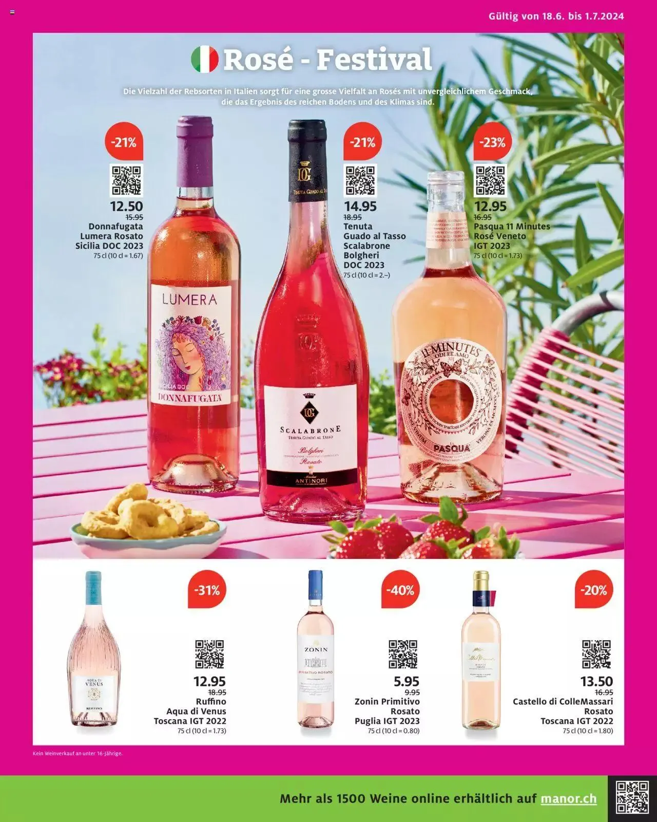 Manor Aktionen von 18. Juni bis 24. Juni 2024 - Prospekt seite  11