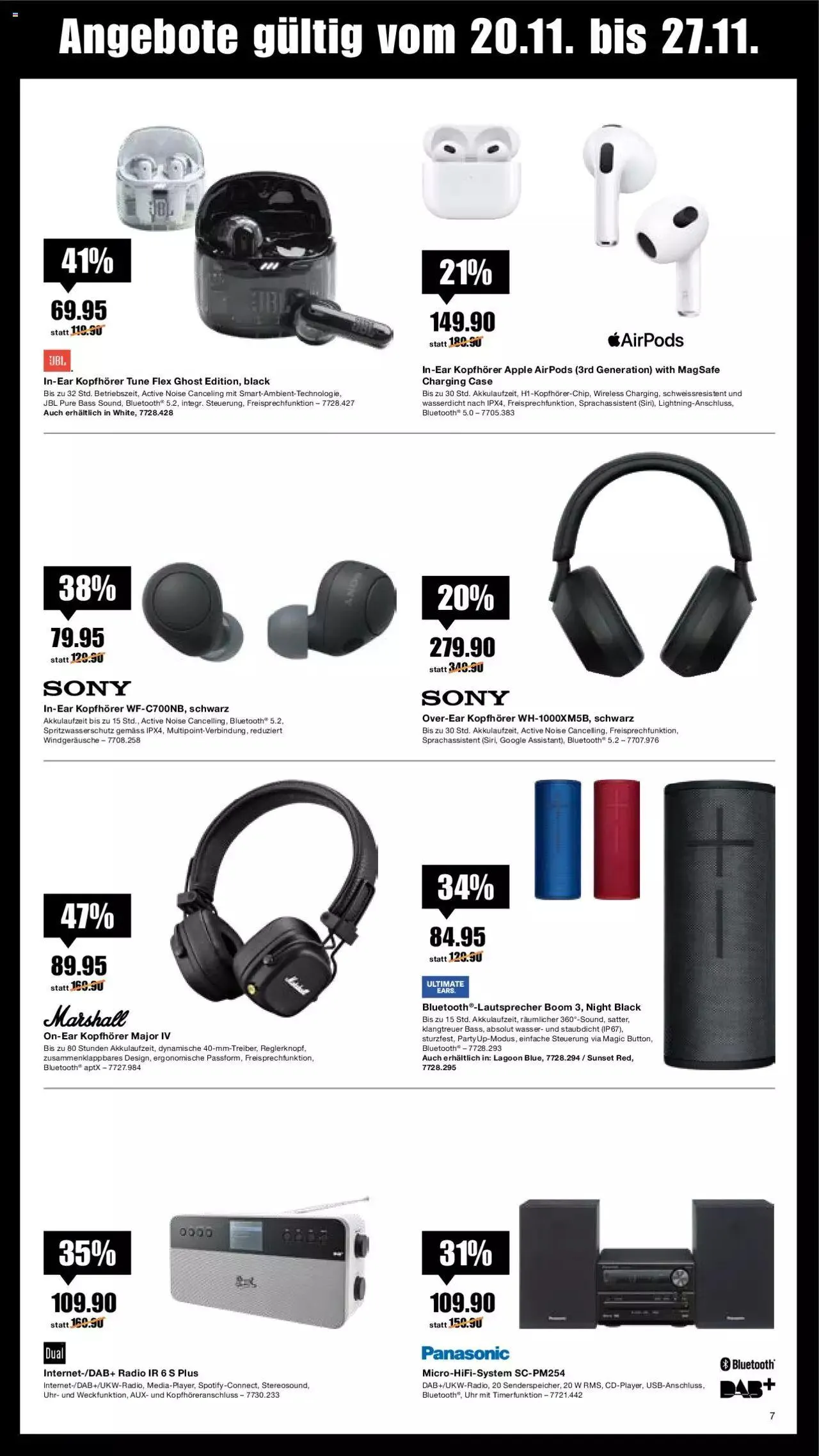 Melectronics Black Friday von 20. November bis 27. November 2023 - Prospekt seite 7