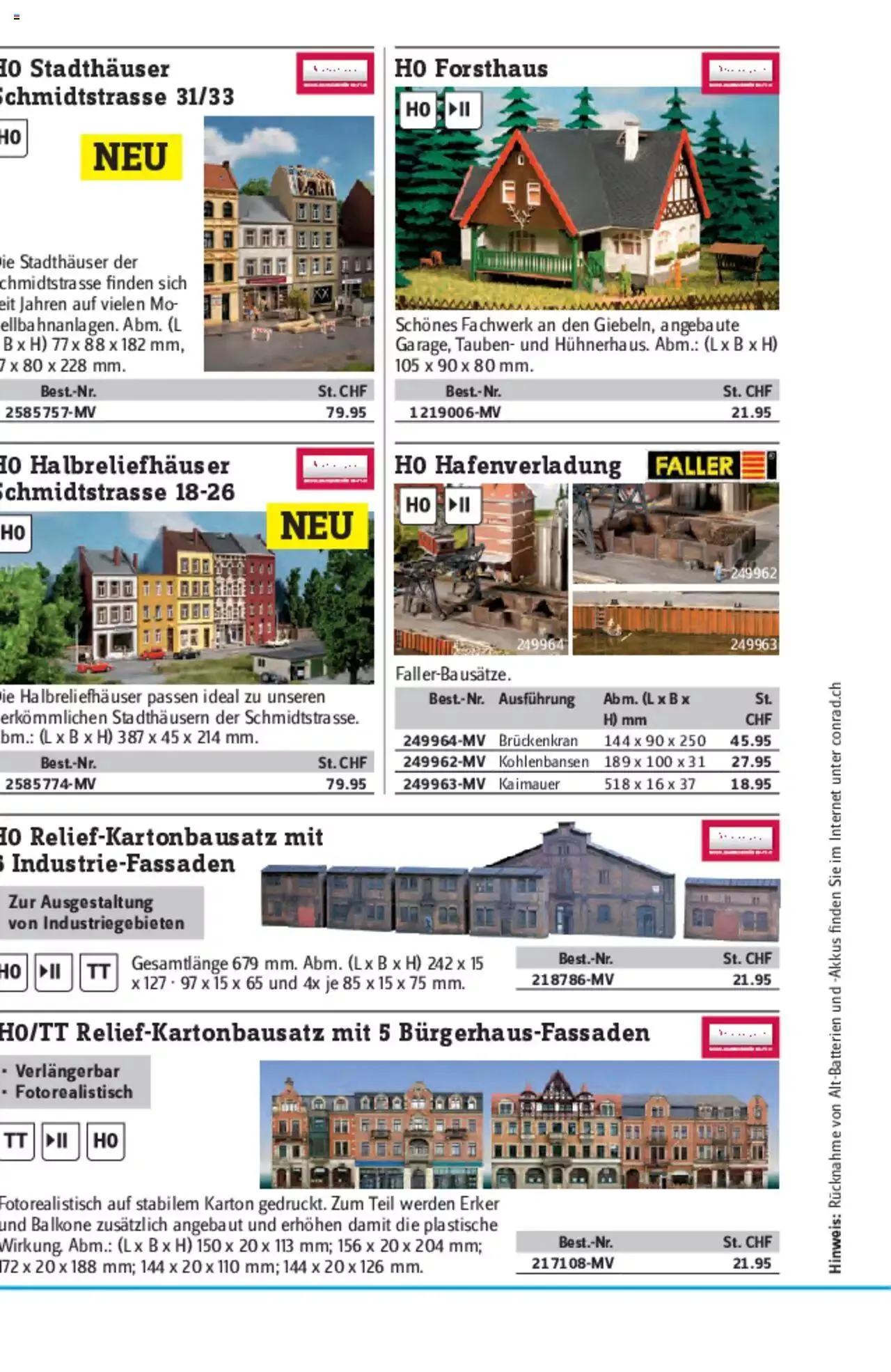 Conrad - Modellbahn Katalog 2022/23 von 5. September bis 31. Dezember 2023 - Prospekt seite  264