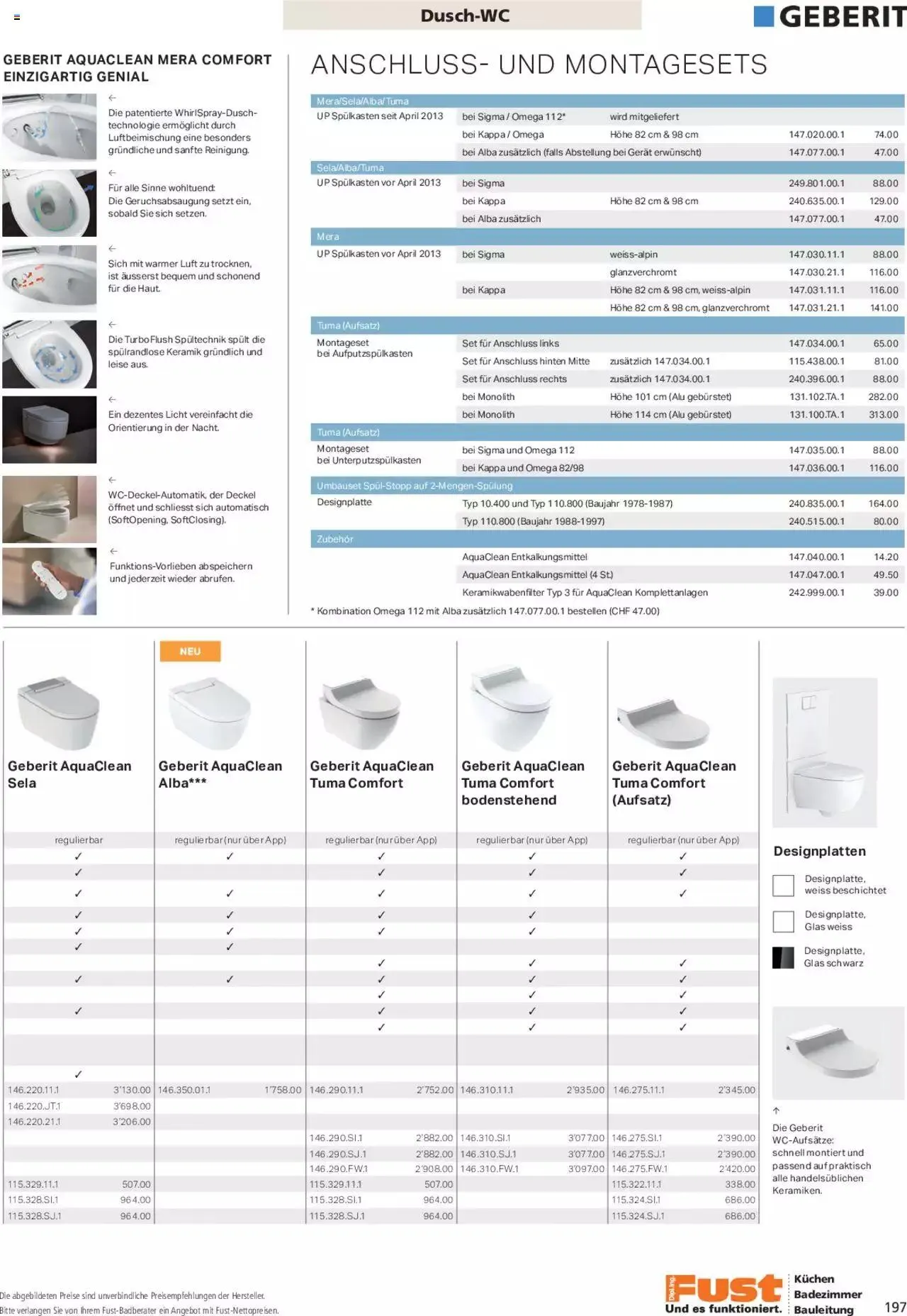 Fust Aktionen Badezimmermagazin von 17. April bis 31. Dezember 2024 - Prospekt seite  197