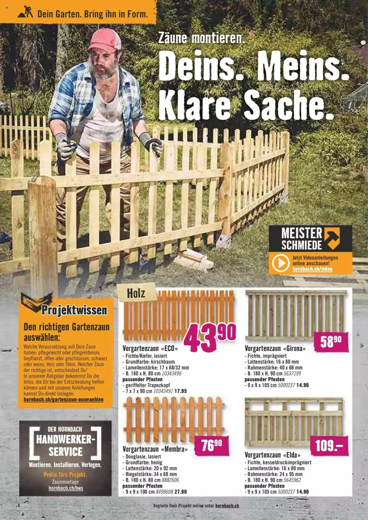 Hornbach Aktionen von 1. Mai bis 31. Dezember 2023 - Prospekt seite 4