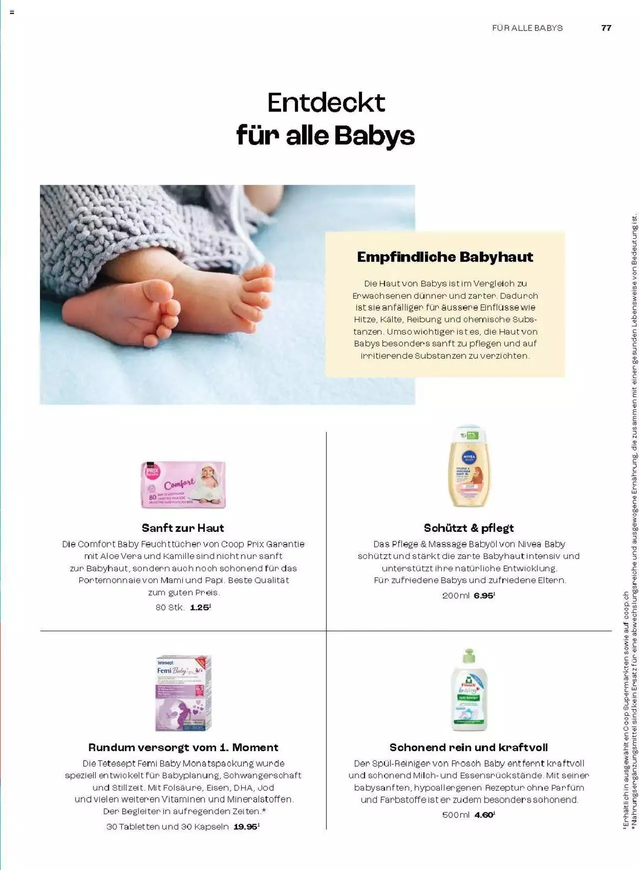 Coop Magazin Familien von 18. Juni bis 31. Dezember 2024 - Prospekt seite  77