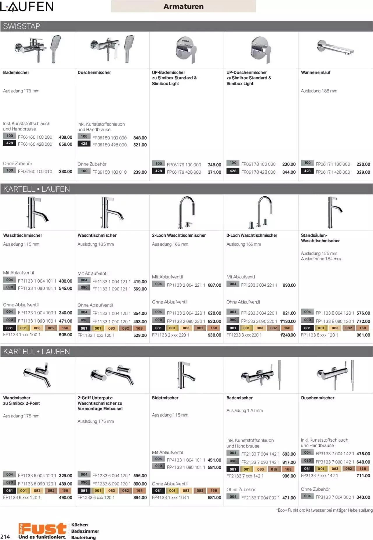 Fust Aktionen Badezimmermagazin von 17. April bis 31. Dezember 2024 - Prospekt seite  214