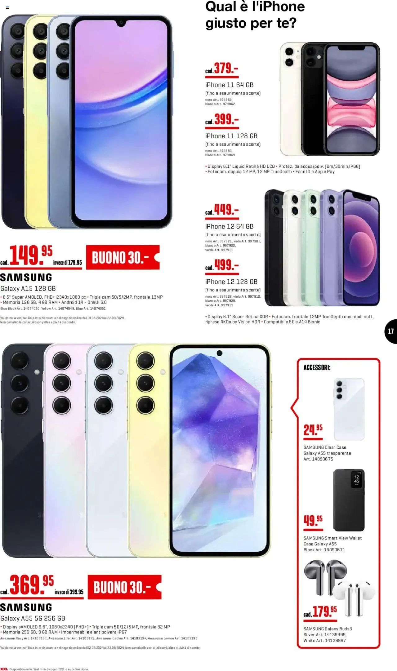 Interdiscount Prospetto - Mobile von 9. September bis 22. September 2024 - Prospekt seite  17