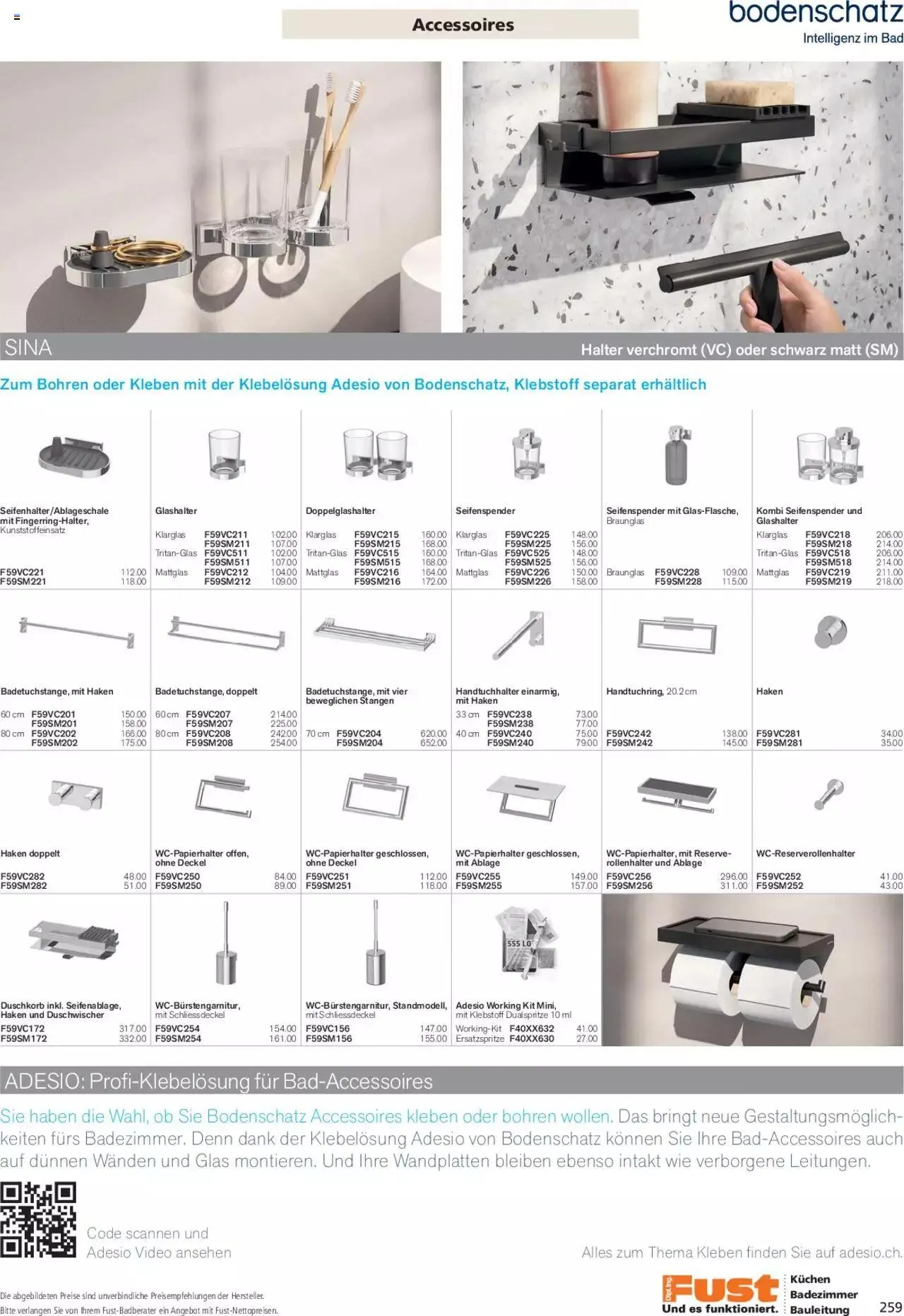 Fust Aktionen Badezimmermagazin von 17. April bis 31. Dezember 2024 - Prospekt seite 259
