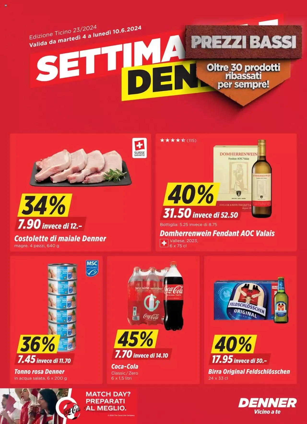 Denner Aktionen IT von 4. Juni bis 10. Juni 2024 - Prospekt seite  1