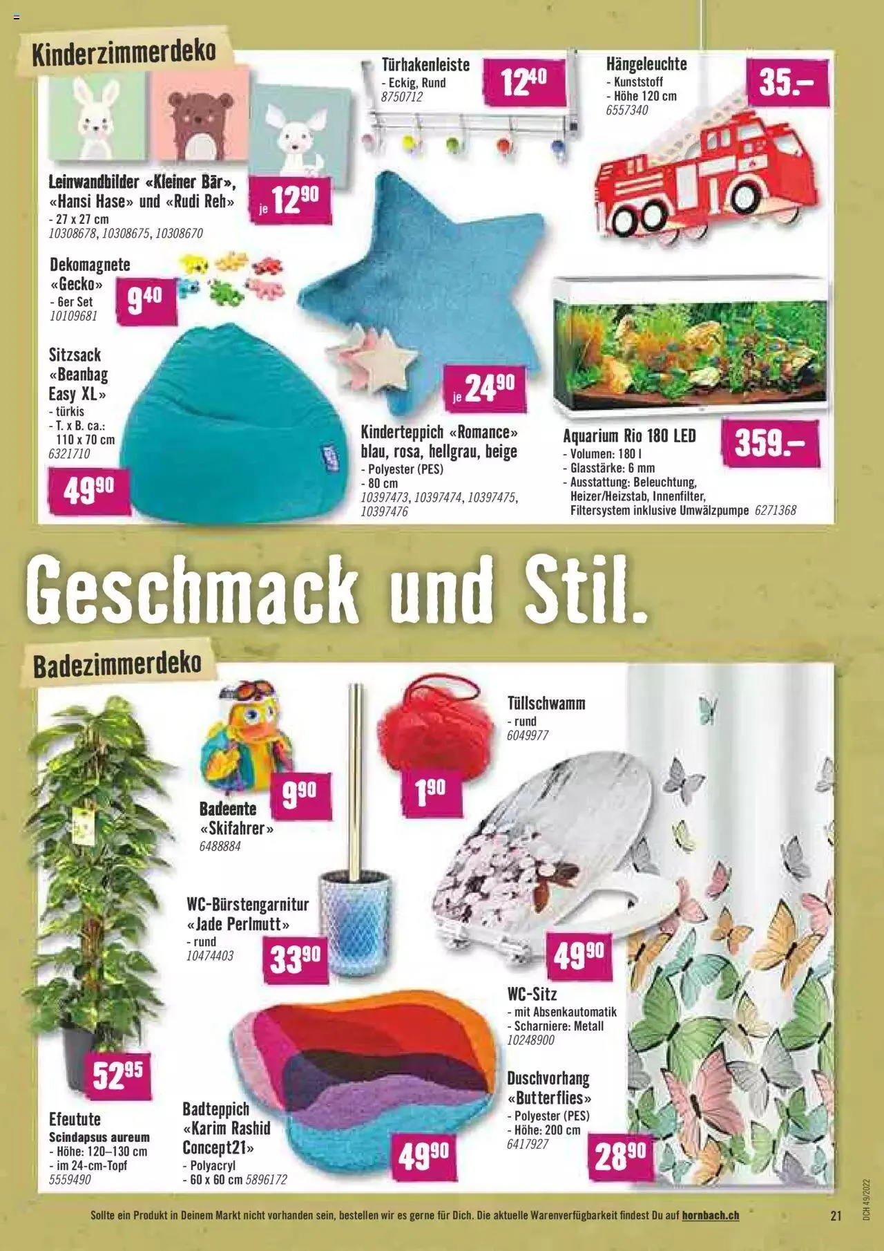 Hornbach - Aktueller Prospekt von 5. Dezember bis 31. Dezember 2023 - Prospekt seite  21