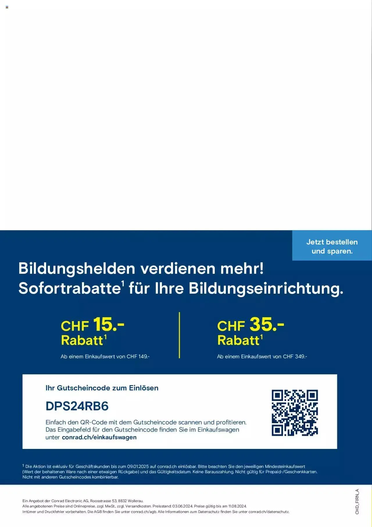 Conrad Aktionen Education von 17. Juni bis 9. Januar 2025 - Prospekt seite  100