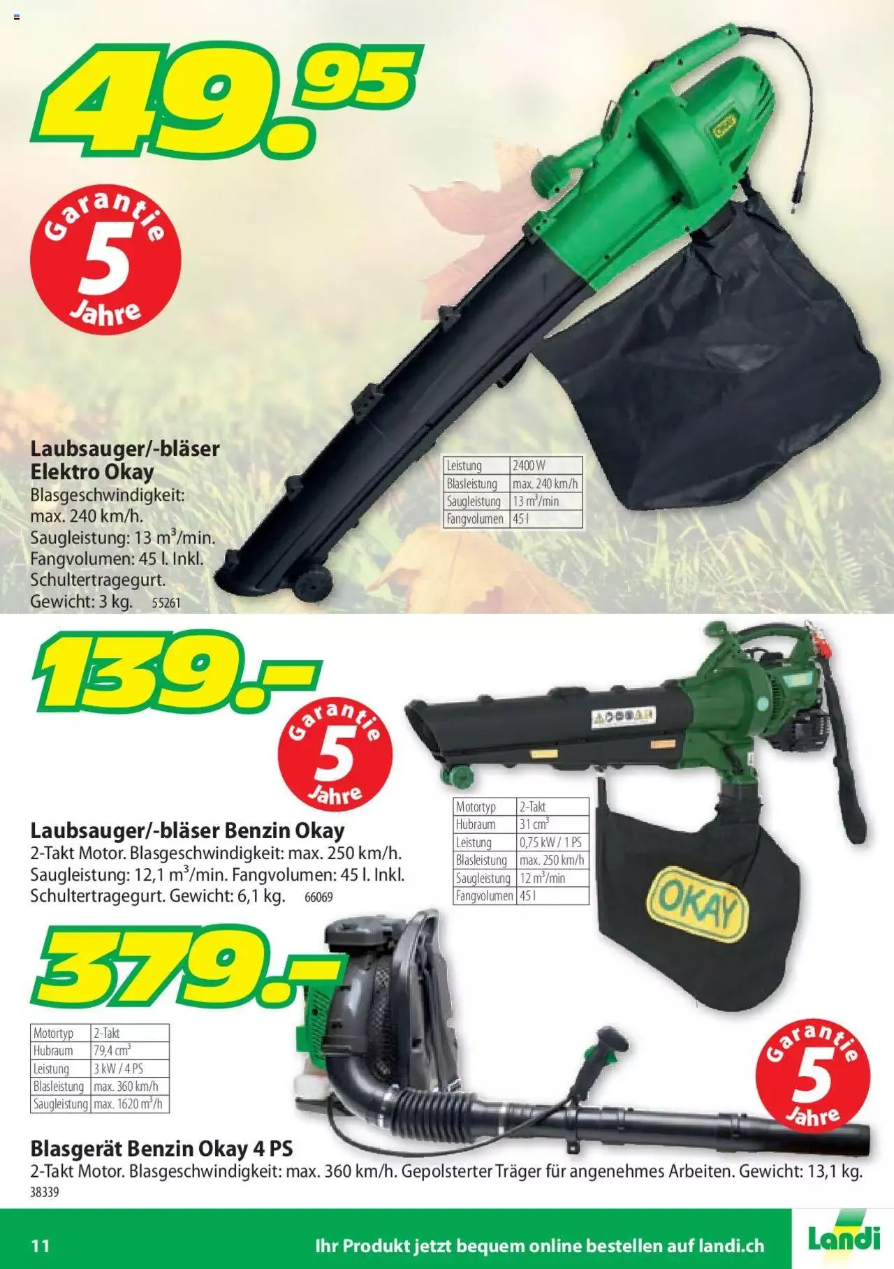 Landi - Motorgeräte 2022 von 1. April bis 31. Dezember 2023 - Prospekt seite 11