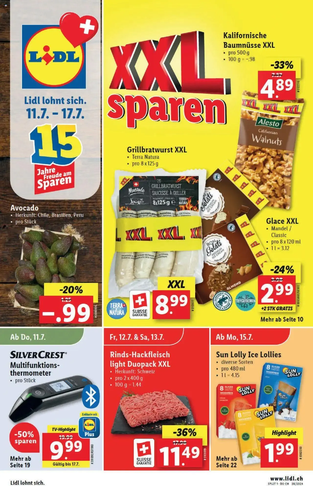 Lidl Aktionen von 11. Juli bis 17. Juli 2024 - Prospekt seite  1