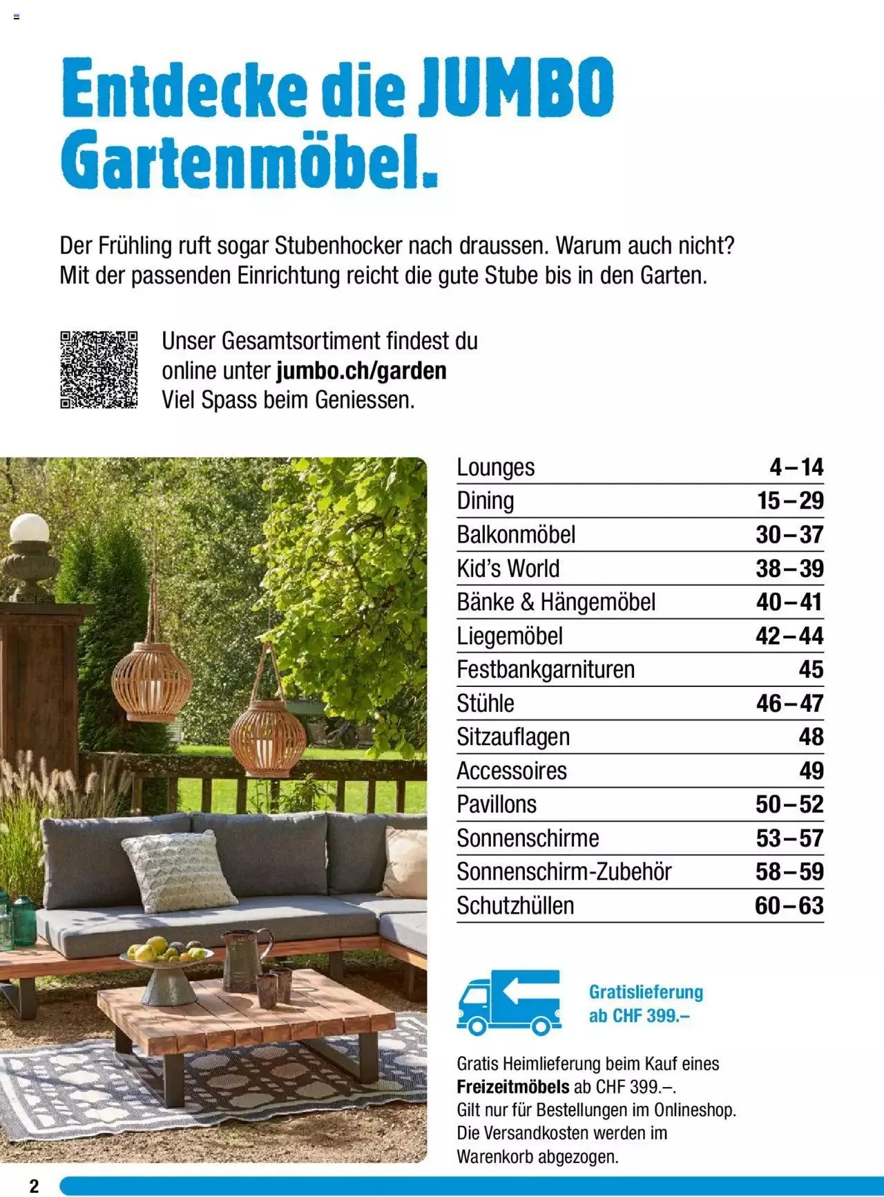 Jumbo Gartenmobelbroschure 2023 von 27. Februar bis 31. Dezember 2023 - Prospekt seite  2