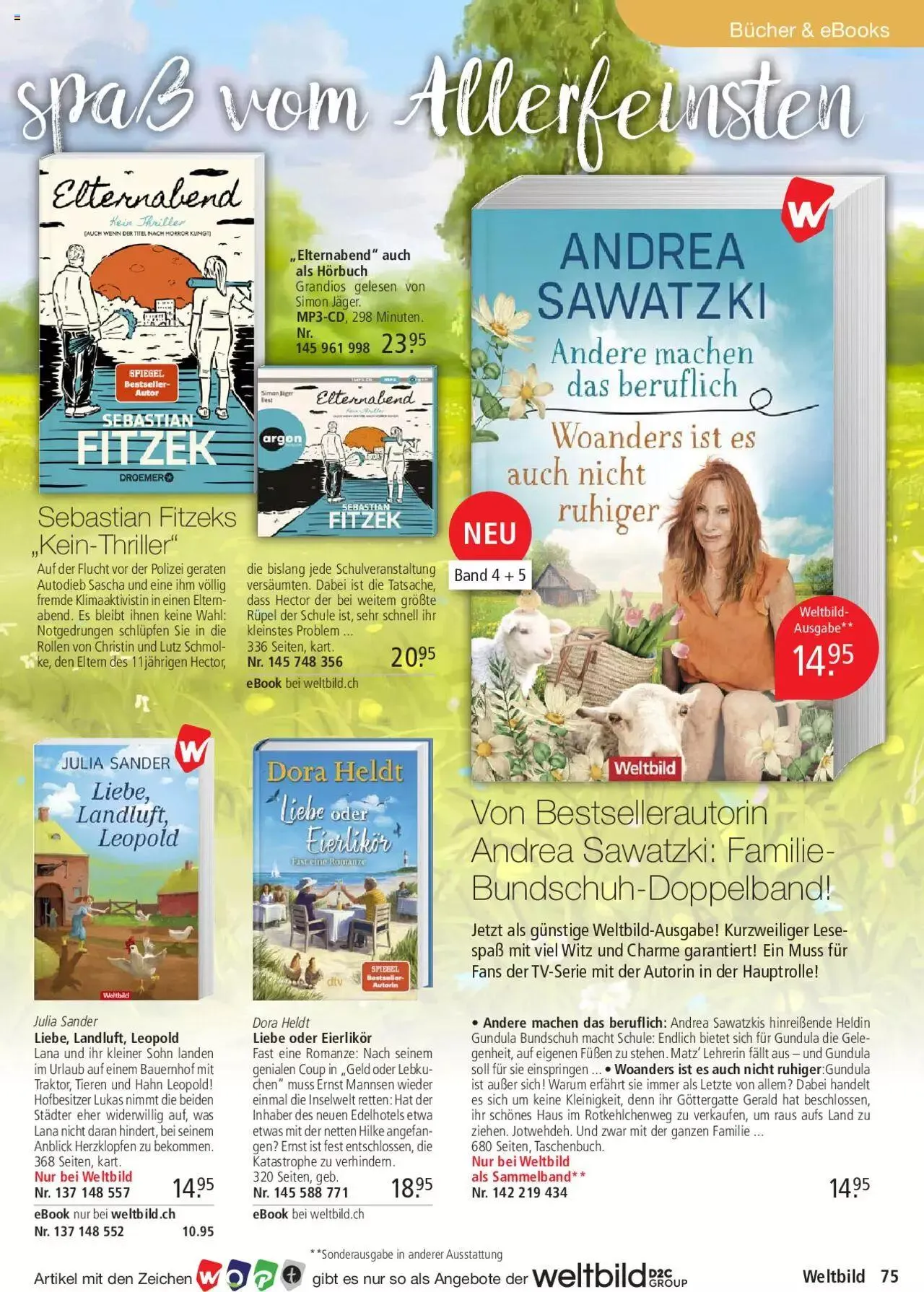 Weltbild Aktionen von 1. Juli bis 31. Juli 2023 - Prospekt seite  75