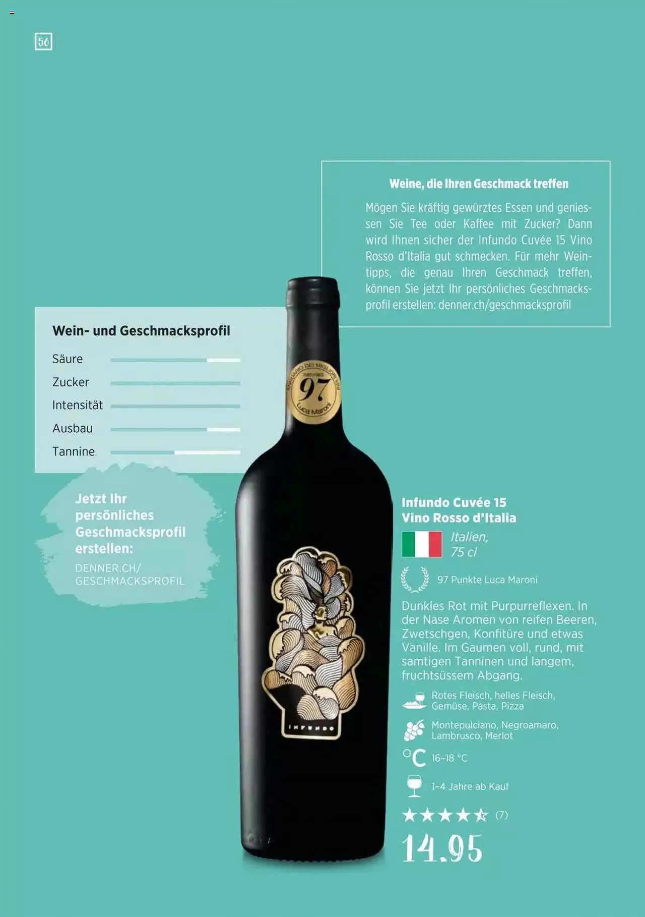 Denner Wine Guide 2023/2024 DE von 11. September bis 31. Dezember 2023 - Prospekt seite  55