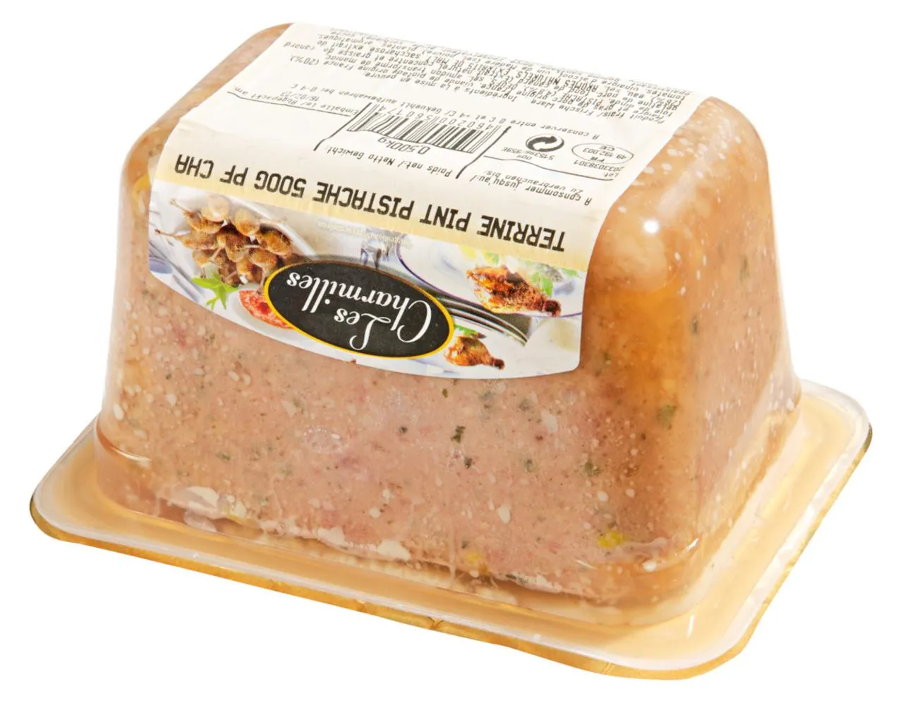 Les Charmilles Perlhuhnterrine mit Pistazien