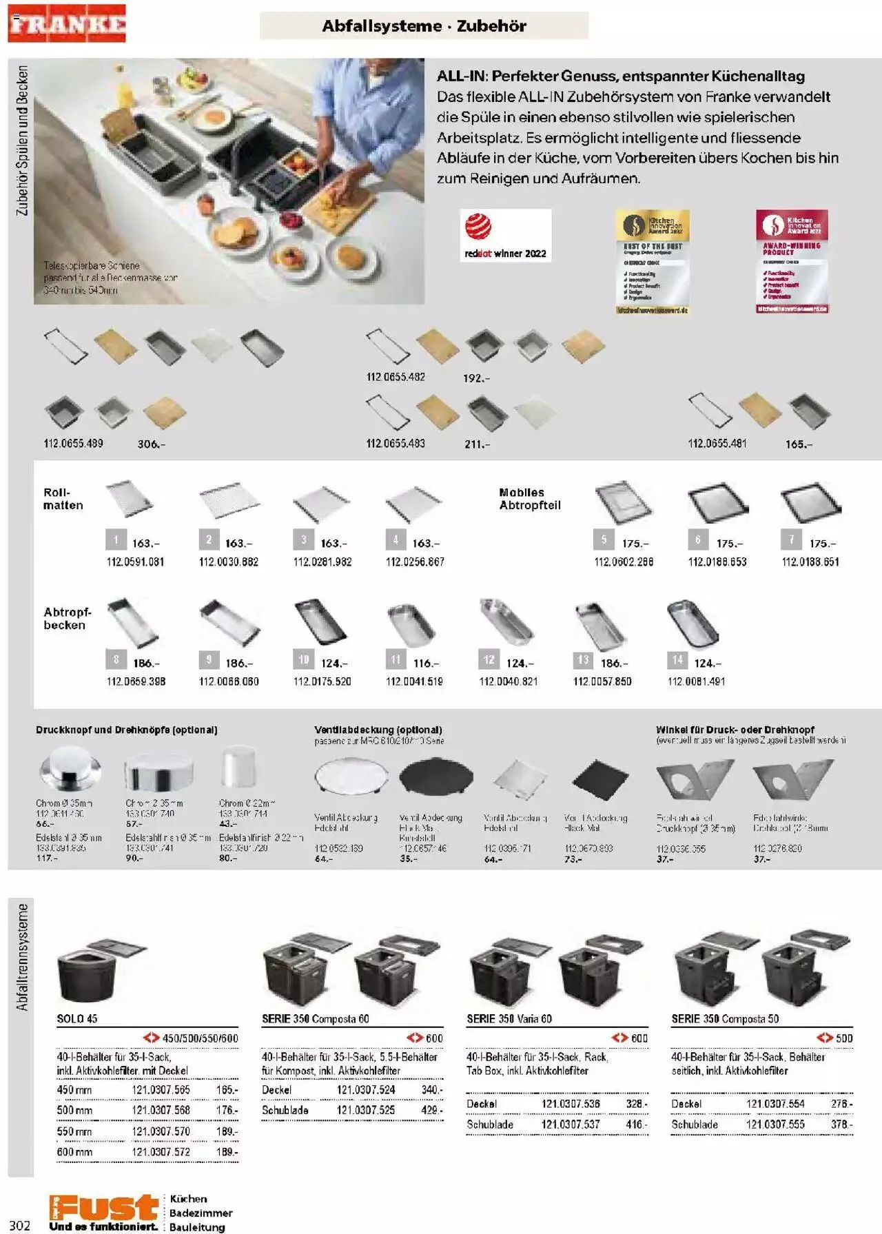 Fust Küchen- und Badezimmerprospekt von 4. März bis 31. Dezember 2024 - Prospekt seite 302