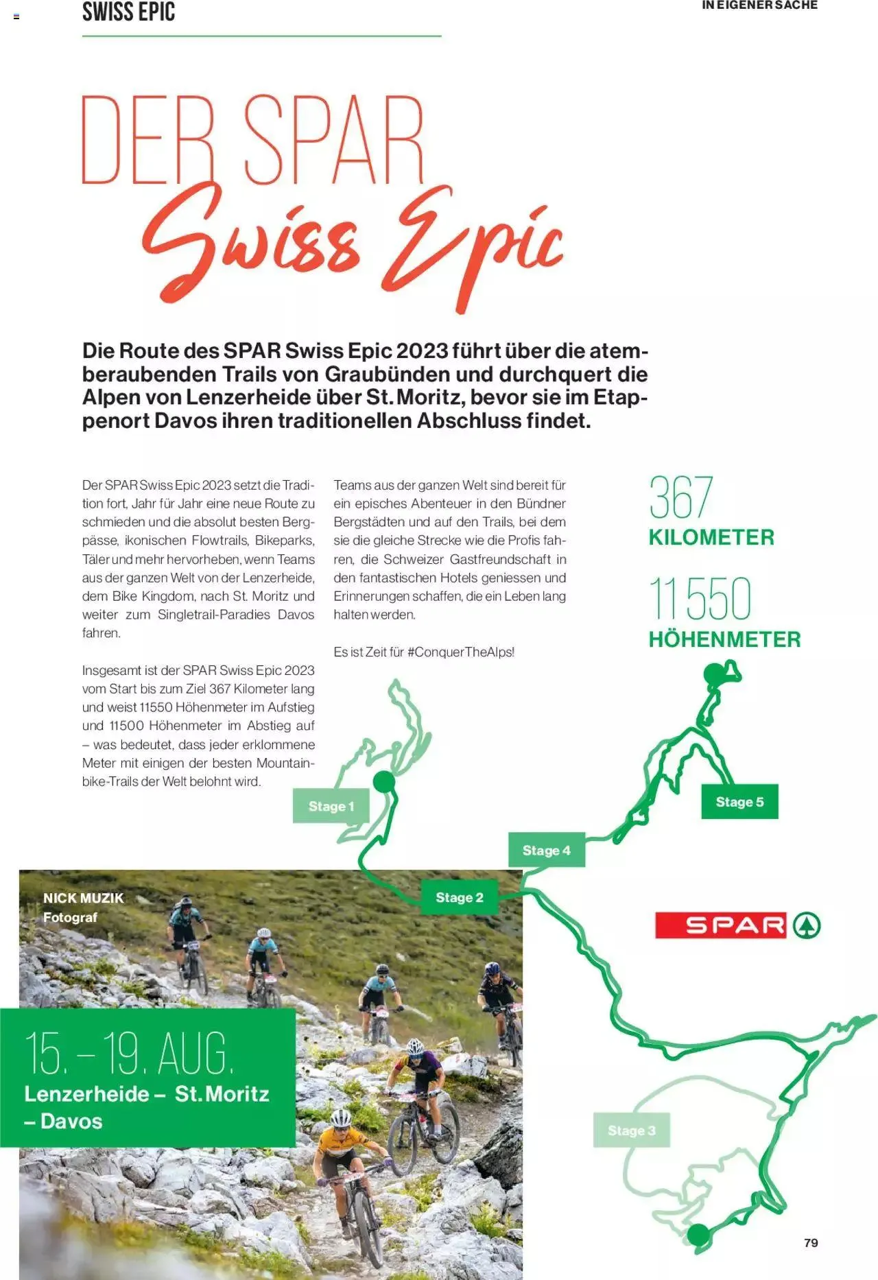 SPAR Kundenmagazin von 31. Mai bis 31. Dezember 2023 - Prospekt seite  79