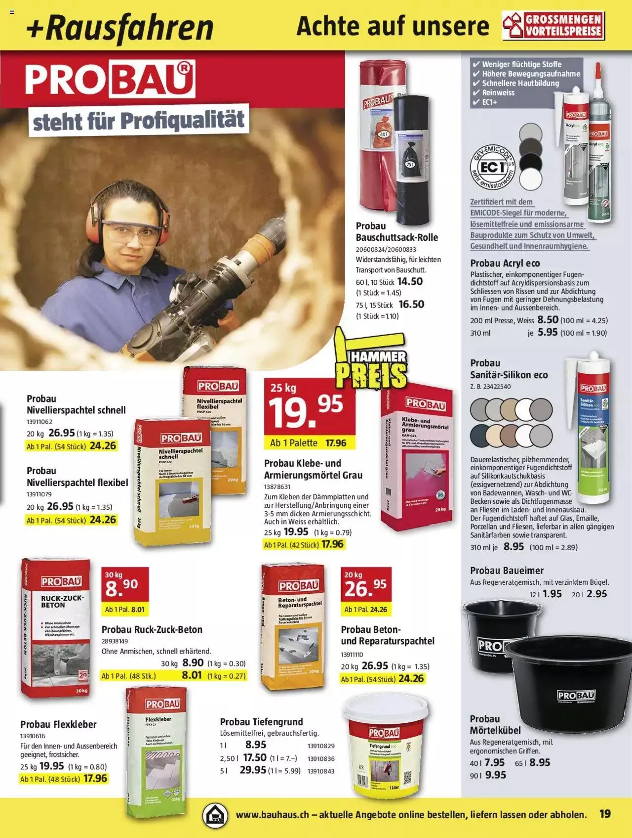 Bauhaus Aktionen von 2. Oktober bis 29. Oktober 2023 - Prospekt seite 19