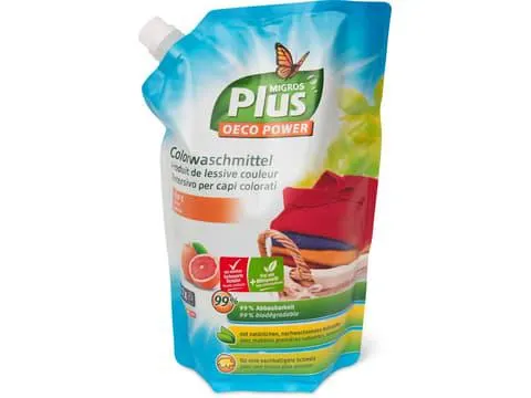 Migros Plus Oeco Power · Flüssigwaschmittel · 27 Waschgänge