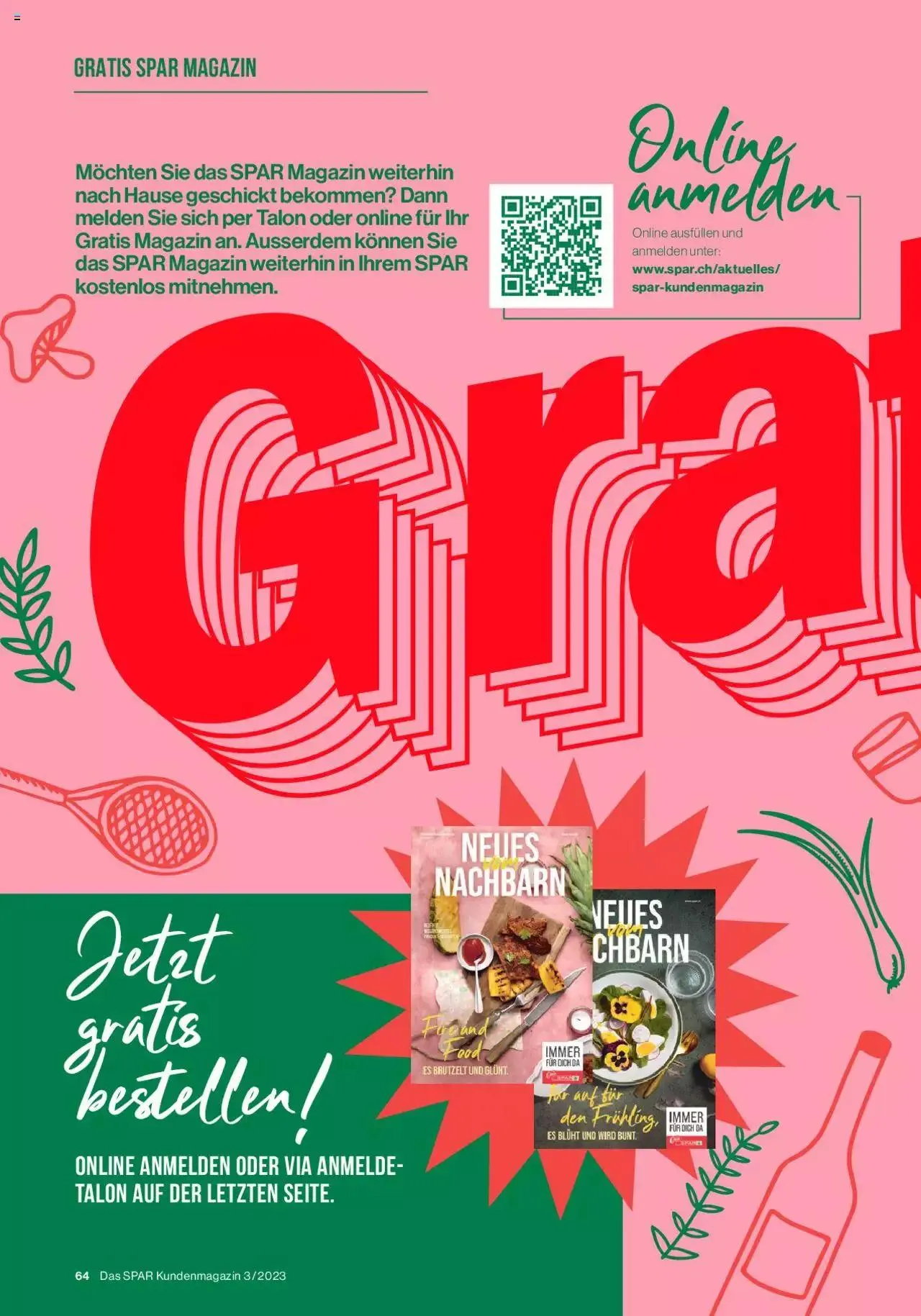 SPAR Kundenmagazin von 22. September bis 31. Dezember 2023 - Prospekt seite  64