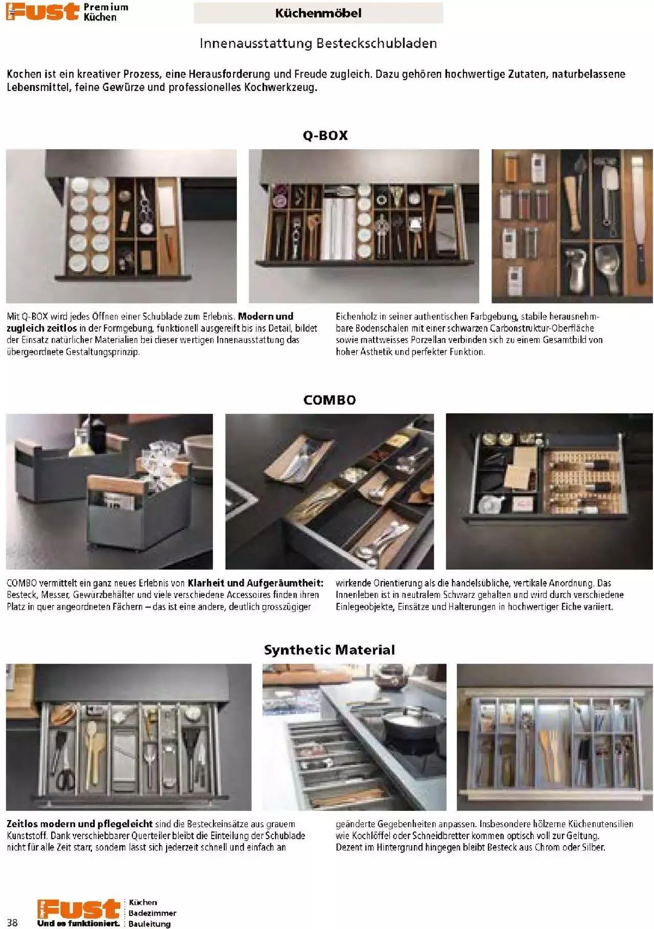Fust Küchen- und Badezimmerprospekt von 4. März bis 31. Dezember 2024 - Prospekt seite 38