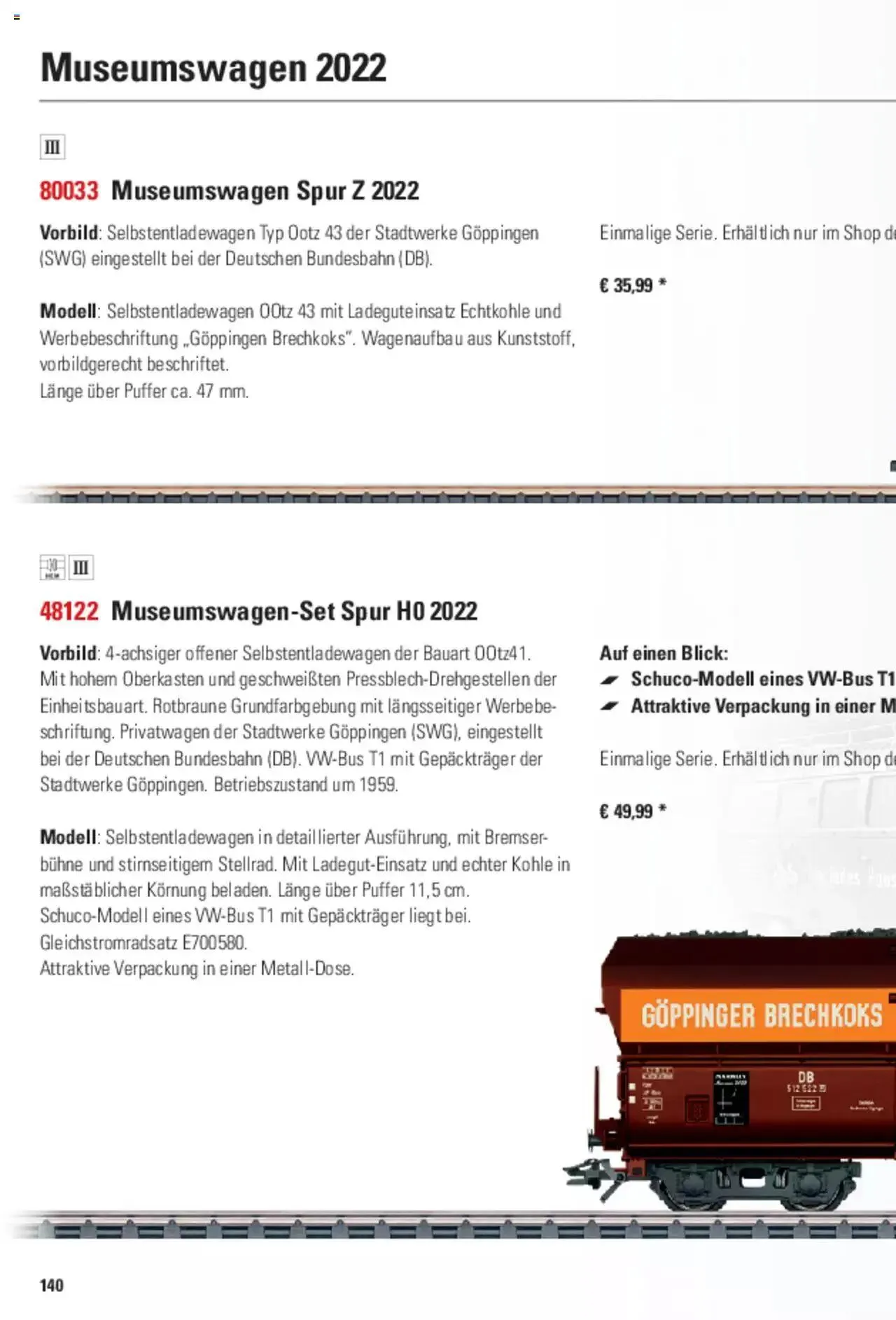 Conrad - Märklin Neuheiten 2022 von 28. März bis 31. Dezember 2023 - Prospekt seite  283