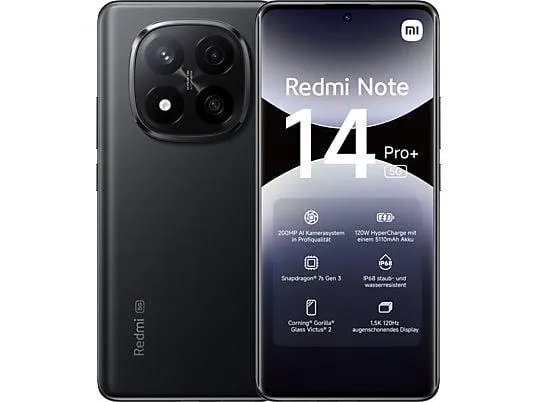 XIAOMI Redmi Note 14 Pro+ 5G 512 GB Midnight Black Dual SIM